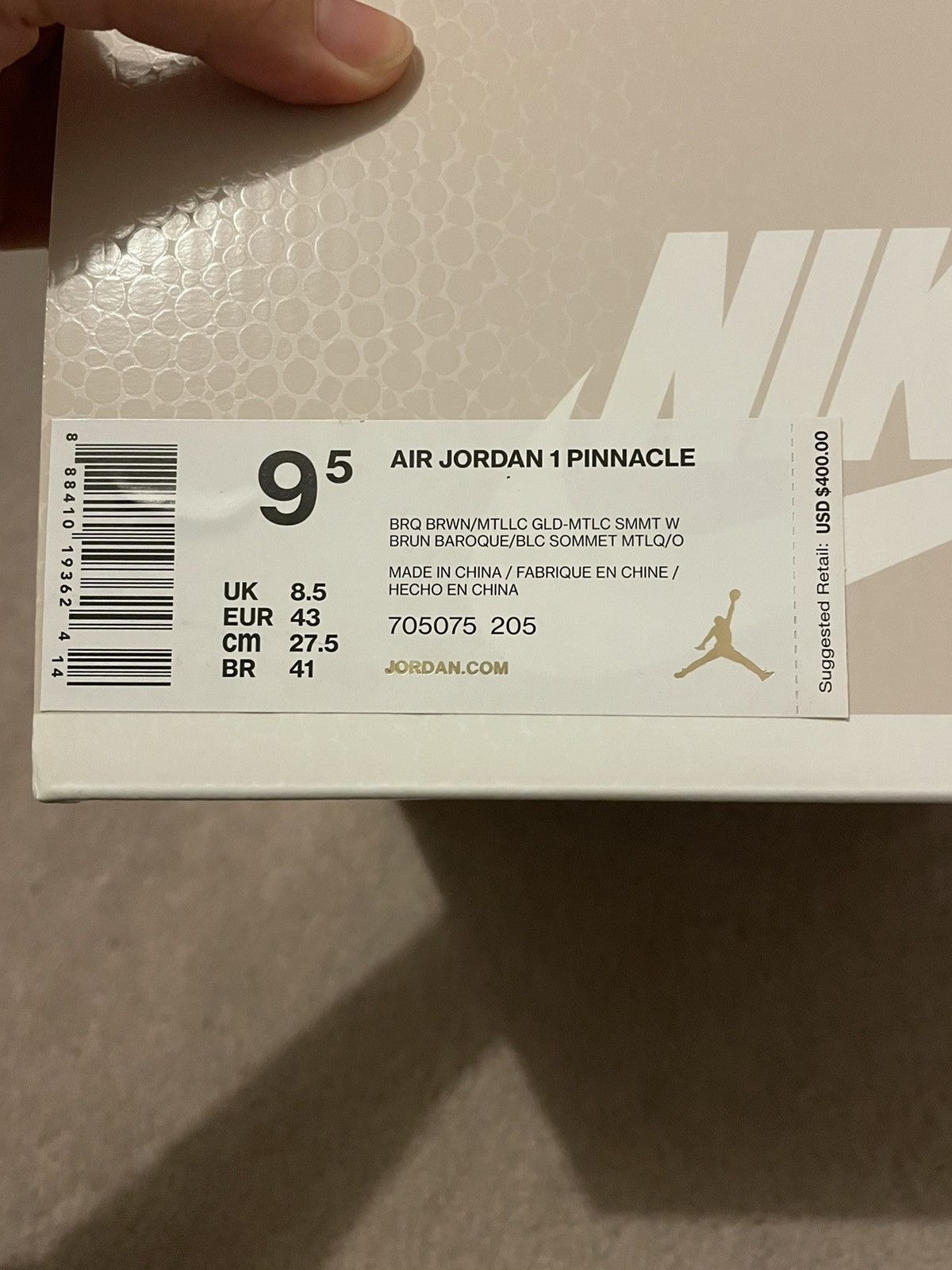 Jordan Brand Nike Air Jordan Retro 1 Pinnacle Baroque Brown Size 9.5 Size US 9.5 / EU 42-43 - 13 Thumbnail