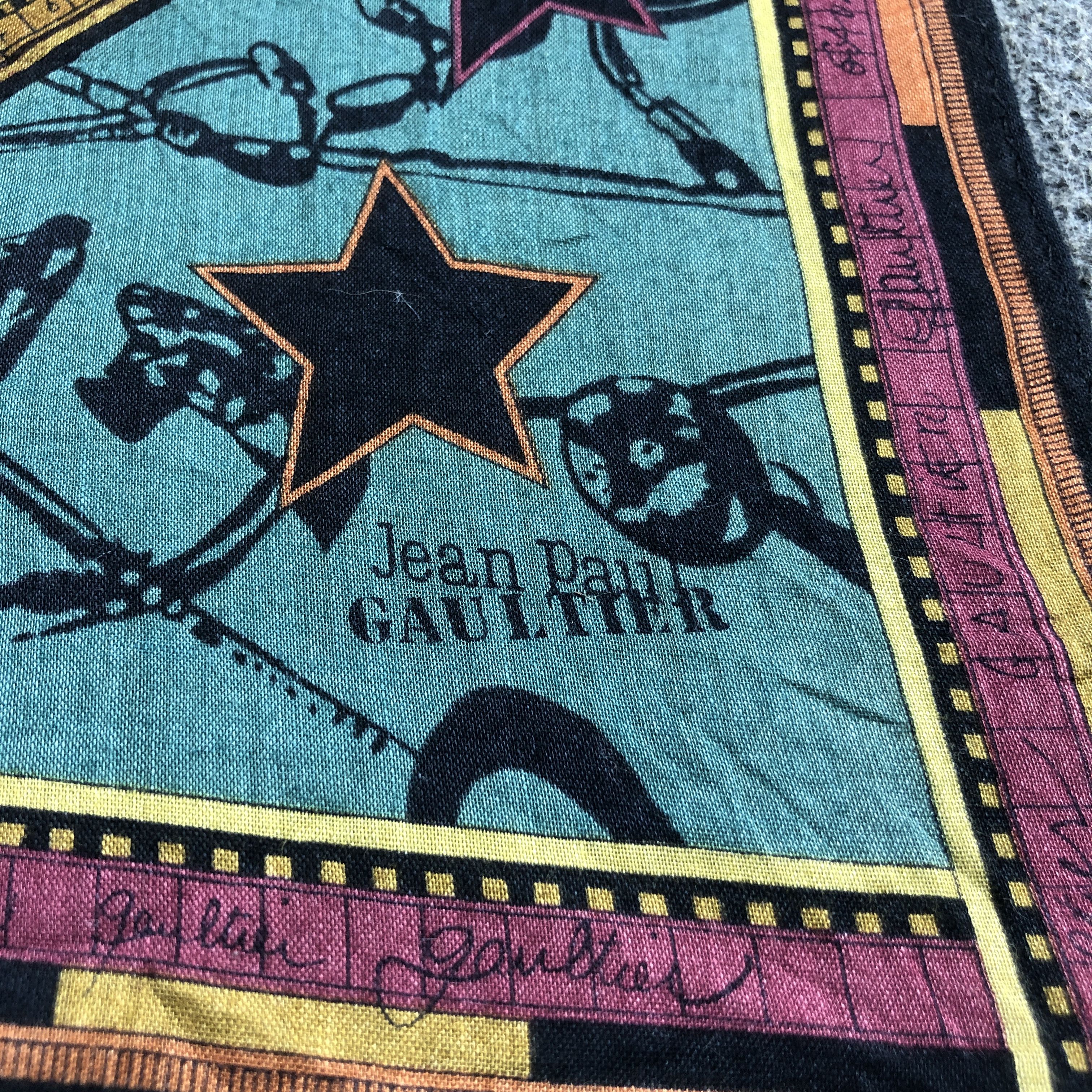 Jean Paul Gaultier Jean Paul Gaultier Handkerchief Neckerchief Bandana H2815 Size ONE SIZE - 4 Thumbnail