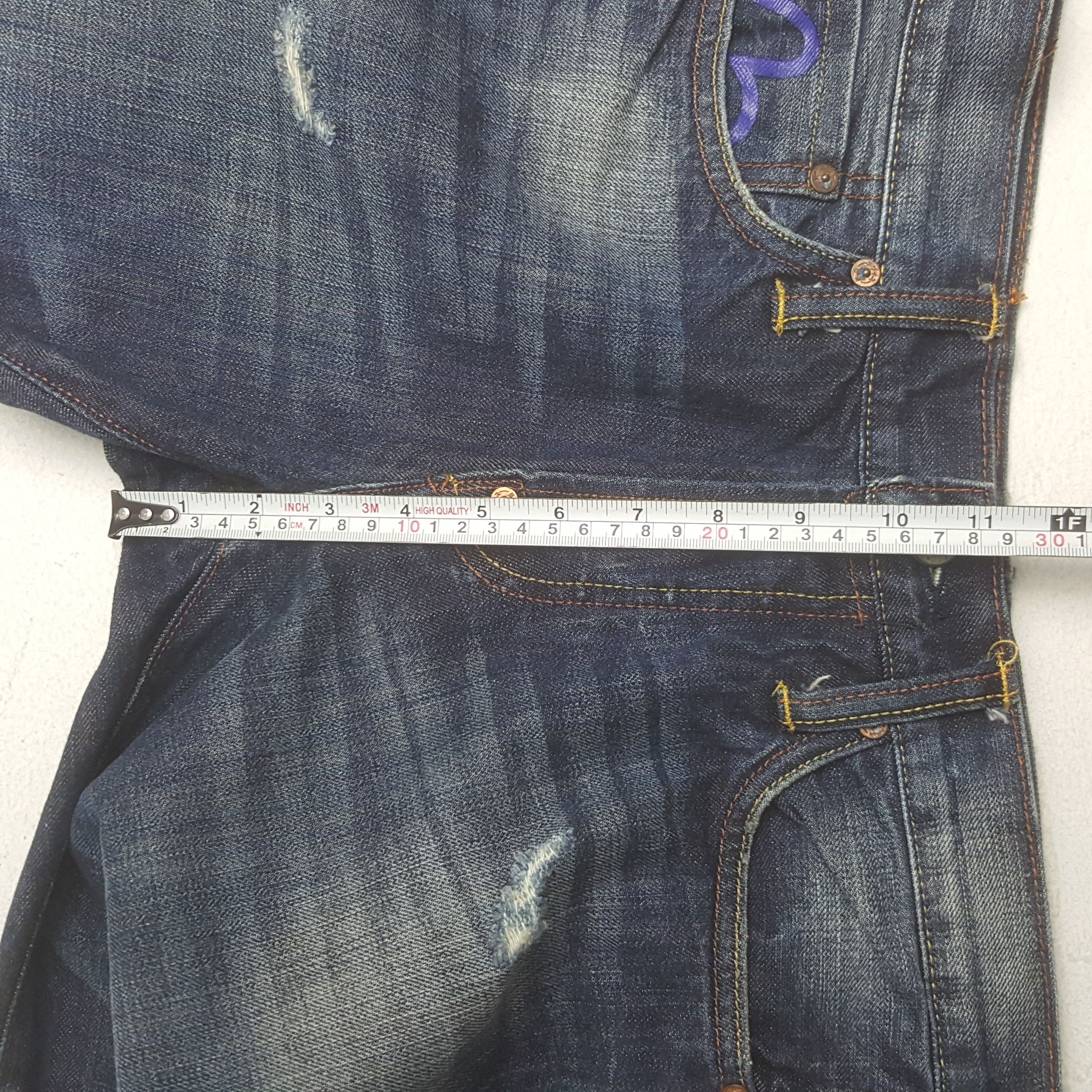 Evisu Evisu Japan No 3 Selvedge Custom Art Daicock Denim Jeans Size US 30 / EU 46 - 8 Thumbnail
