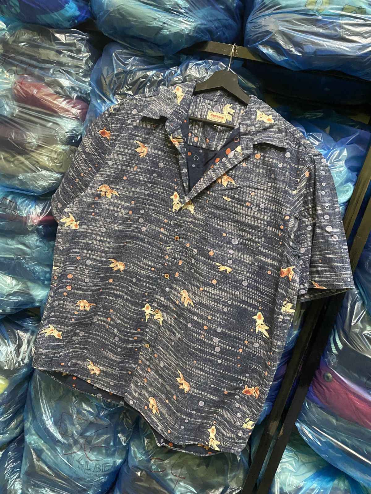 Smith's American Vintage Smith’s American Goldfish Pattern Shirt Made Japan Size US L / EU 52-54 / 3 - 4 Thumbnail