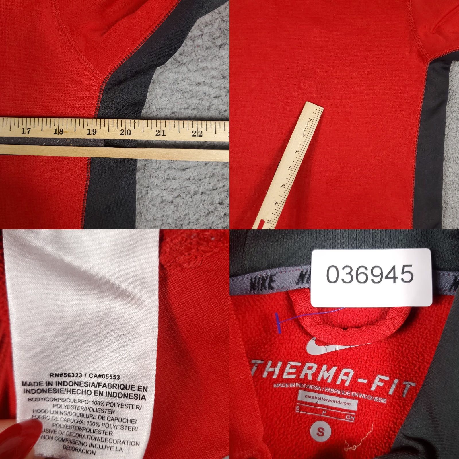 Nike Nike Hoodie Mens Small Red Pullover Casual Sweatshirt Fleece Swoosh Size US S / EU 44-46 / 1 - 8 Thumbnail