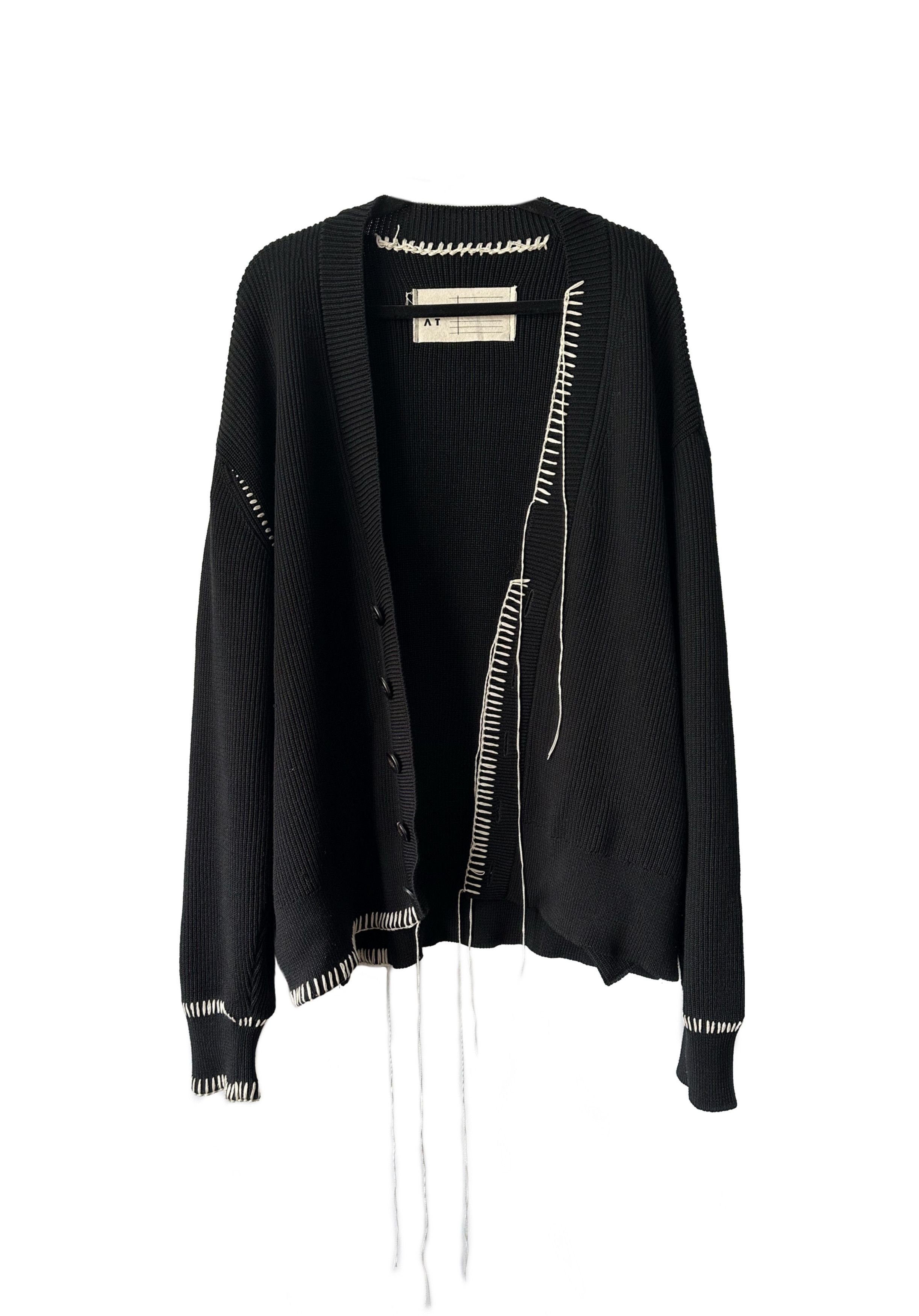 image of Andersson Bell x Vuja De Ouat Black Office Cardigan, Men's (Size Large)