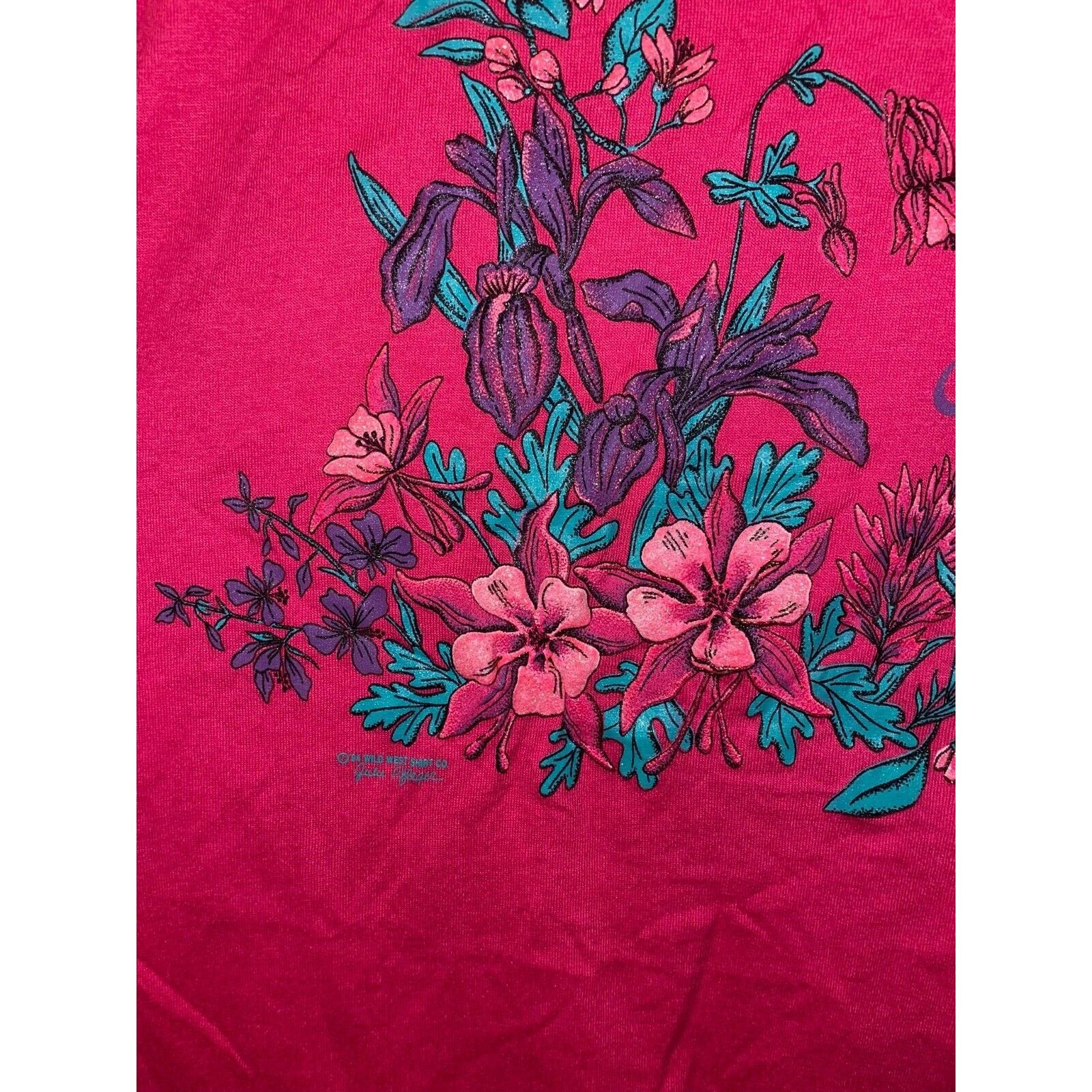 Jerzees Vintage Nevada Shirt Tee Pink Flower Jerzees Graphic 90s M Size US M / EU 48-50 / 2 - 5 Thumbnail