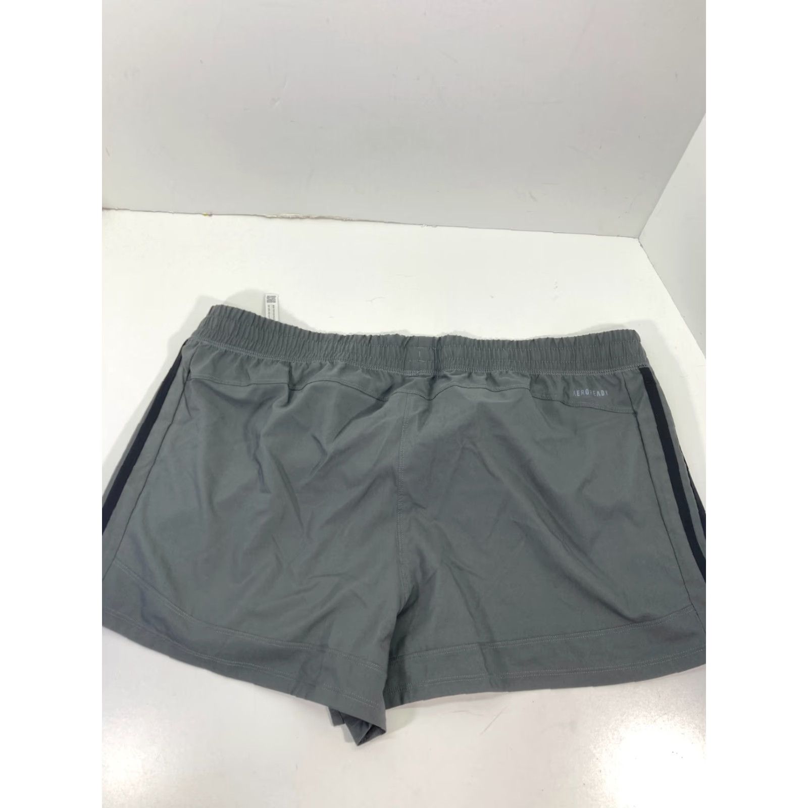 Adidas Adidas Pacer 3 Stripes Woven Athletic Shorts Womens Size XL Gray Aero Ready NWT Size 40" / US 18 - 7 Thumbnail