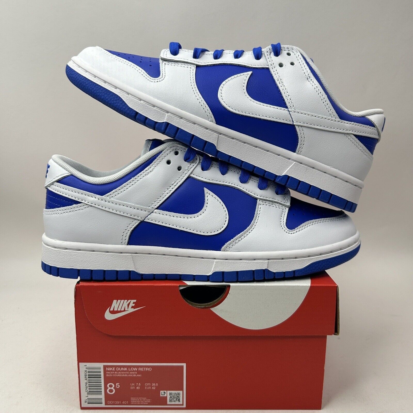 Nike Nike Dunk Low Retro “Racer Blue” 2023 Size US 8.5 / EU 41-42 - 1 Thumbnail