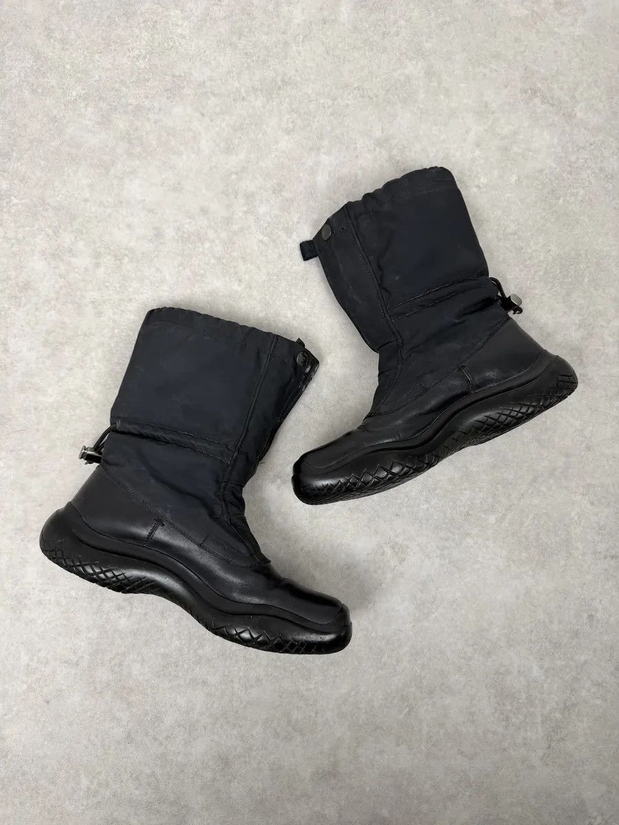 Prada FW1999 Prada Black Hybrid Leather Boots Size US 10 / EU 43 - 5 Thumbnail