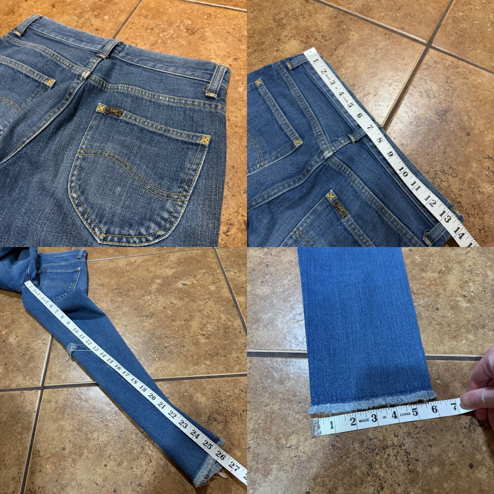Lee VINTAGE LEE CHER COLAB UNION MADE JAPAN Distressed COWBOY JEANS 28W 26L Blue Mens Jeans Size US 28 / EU 44 - 8 Thumbnail