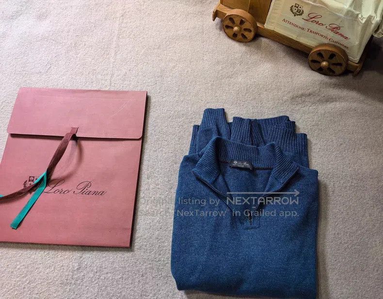 Loro Piana Loro Piana Exquisite Baby Cashmere Tweed Sweater Size US XL / EU 56 / 4 - 6 Thumbnail
