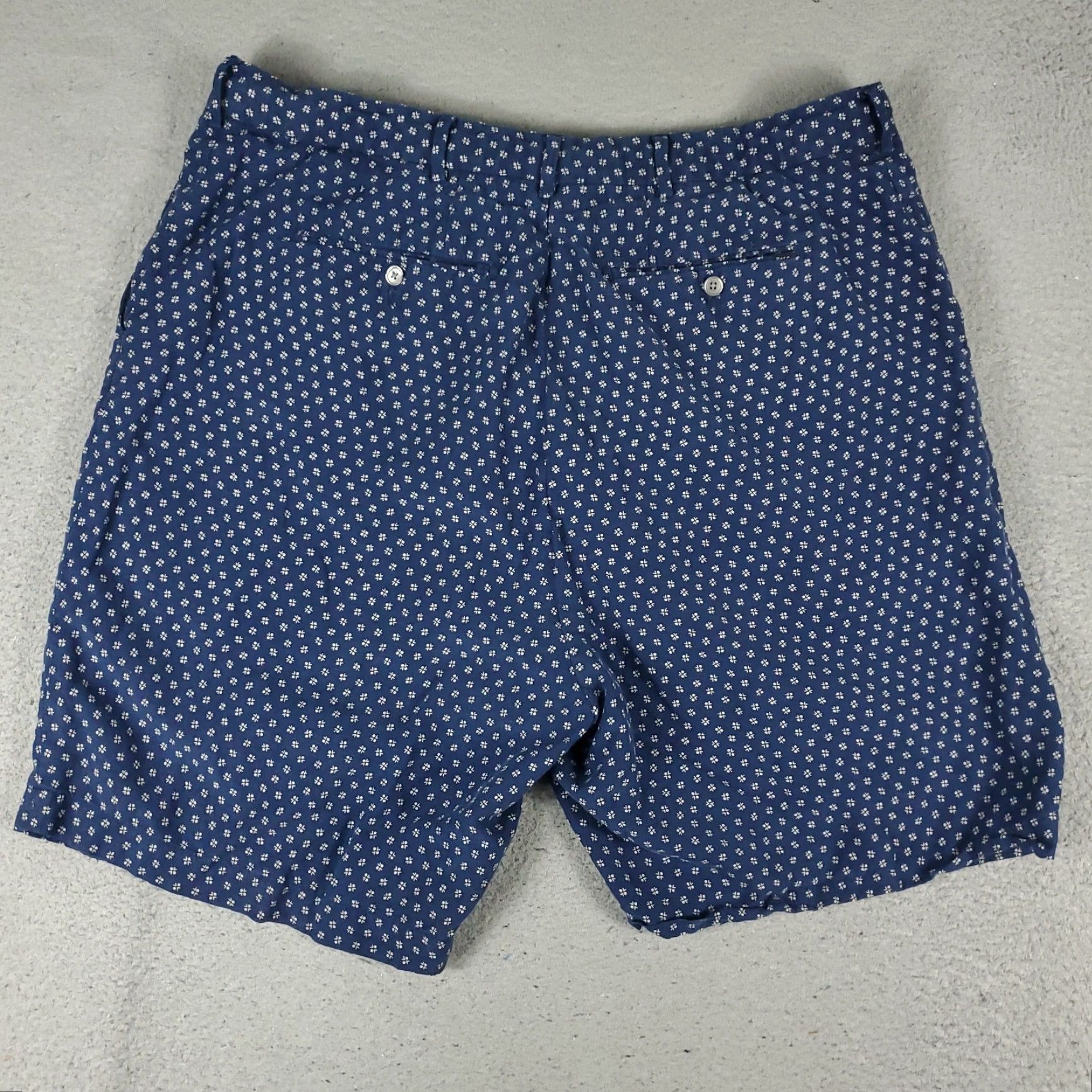 Ralph Lauren Ralph Lauren Shorts Mens Size 40 Blue Geometric Pony Casual Flat Front Chino * Size US 40 / EU 56 - 7 Thumbnail
