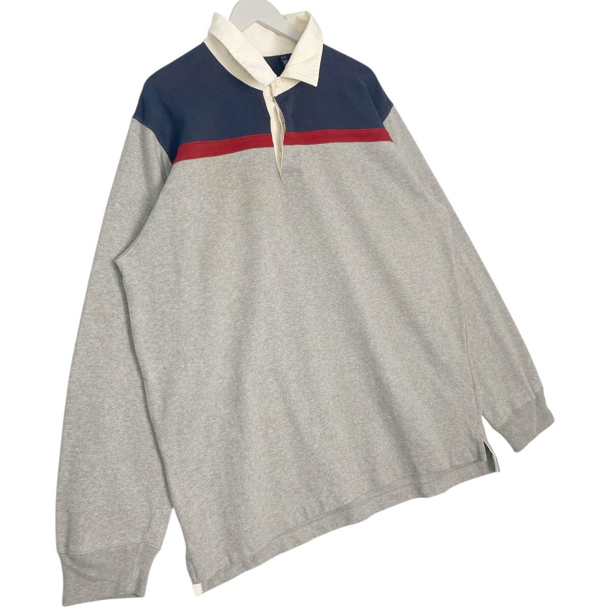 Vintage Vintage GAP Rugby Collar Shirt Striped Longsleeve Size XL Size US XL / EU 56 / 4 - 3 Thumbnail