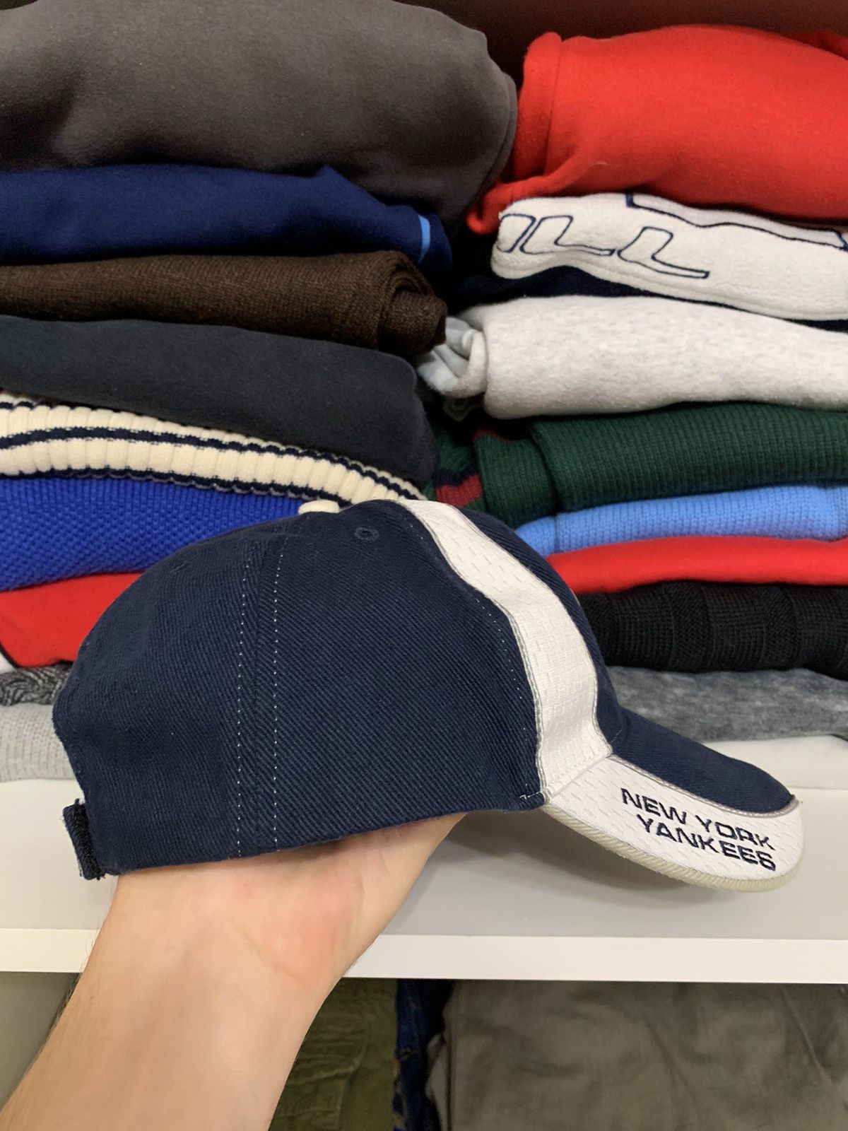 New York Yankees × Vintage Vintage New York Yankees Big Logo Cap Hat Size ONE SIZE - 12 Thumbnail