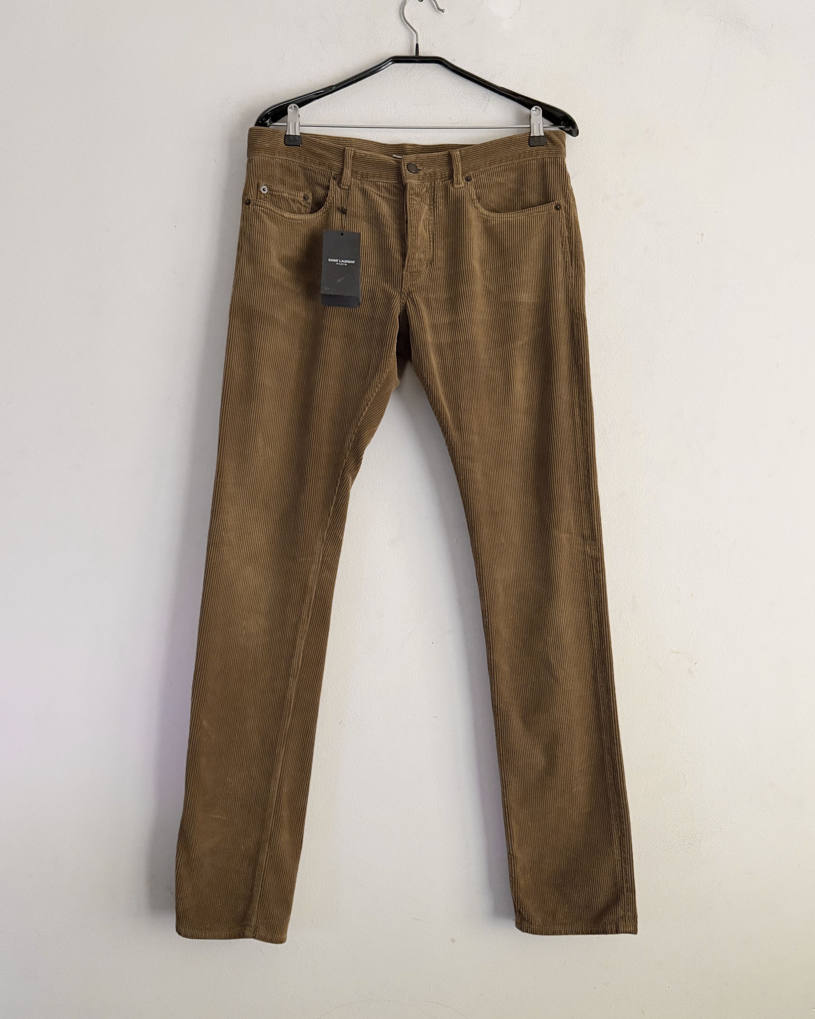 Saint Laurent Paris SLP Camel Corduroy D14 Pants Size US 31 - 1 Thumbnail