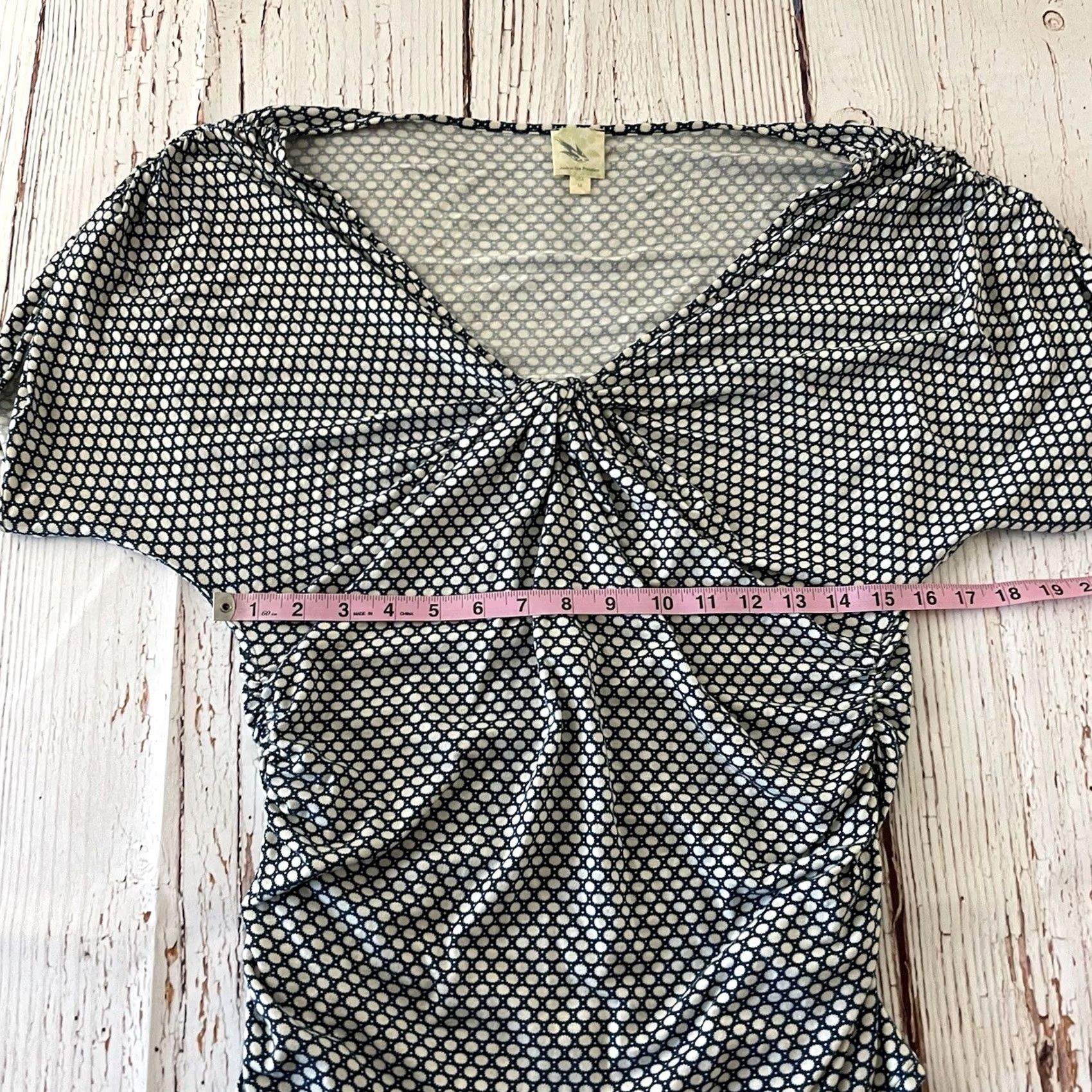Vintage Weston Wear Anthropologie Short Sleeve Blouse Women's M Blue Size M / US 6-8 / IT 42-44 - 3 Thumbnail