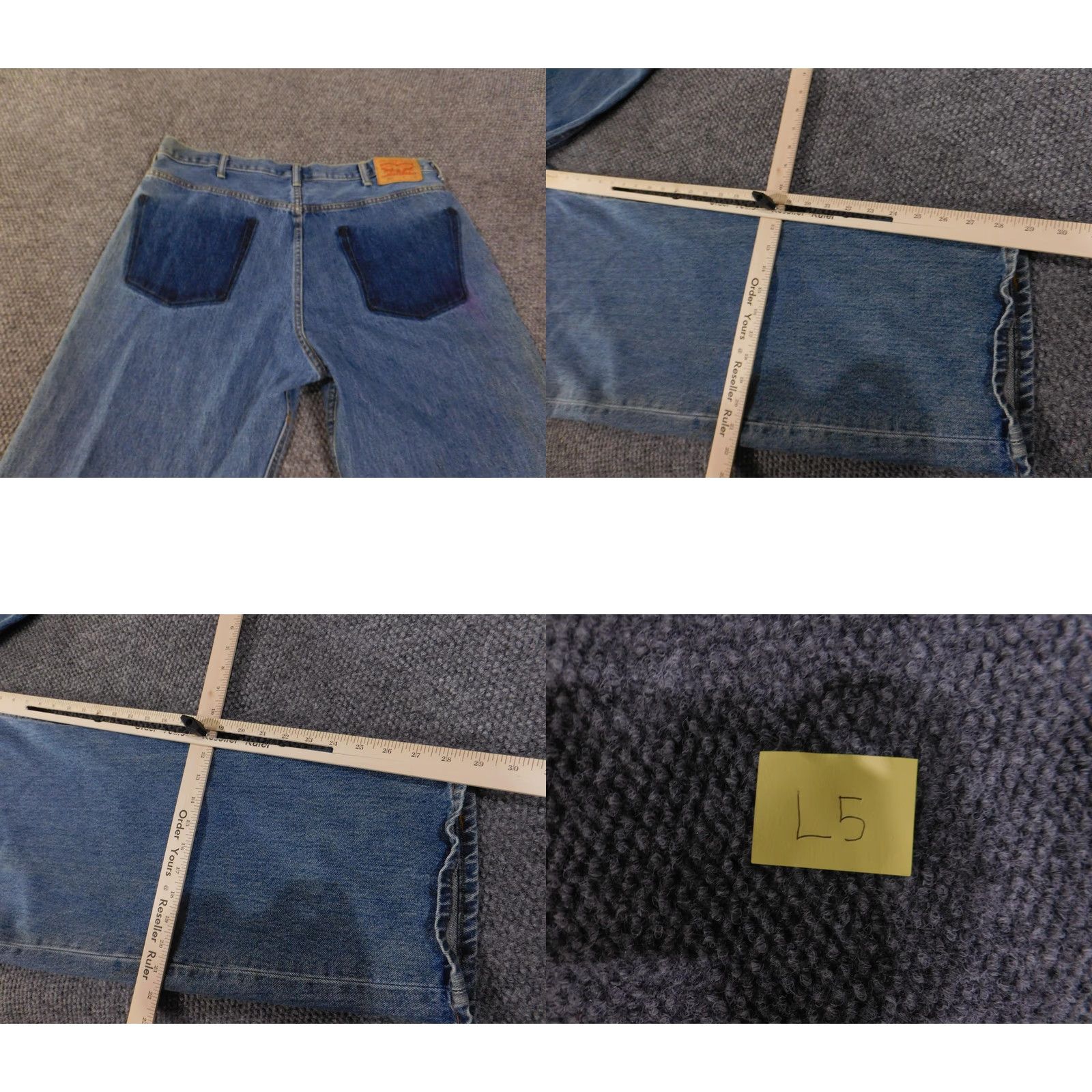 Levi's Levi's 550 Jeans Mens 44x30 Blue Medium Wash Relaxed Fit Tapered Leg Zip Fly Size US 30 / EU 46 - 10 Thumbnail