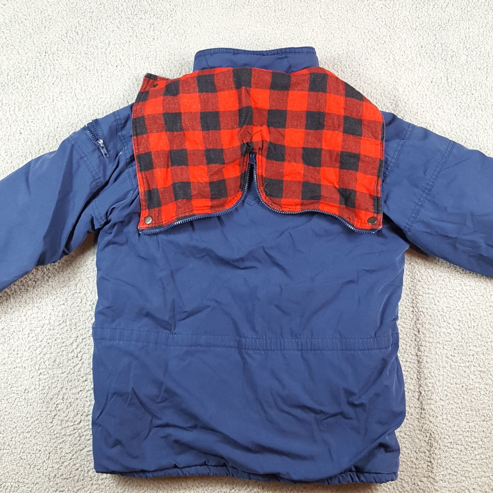 Vintage VINTAGE Art II Jacket Men 80s Buffalo Plaid Flannel Lined Hooded Outdoor Coat Blue Medium, Full Zip, Pockets, Lined, Vintage 80s, Fall, Spring, Winter Size US M / EU 48-50 / 2 - 6 Thumbnail