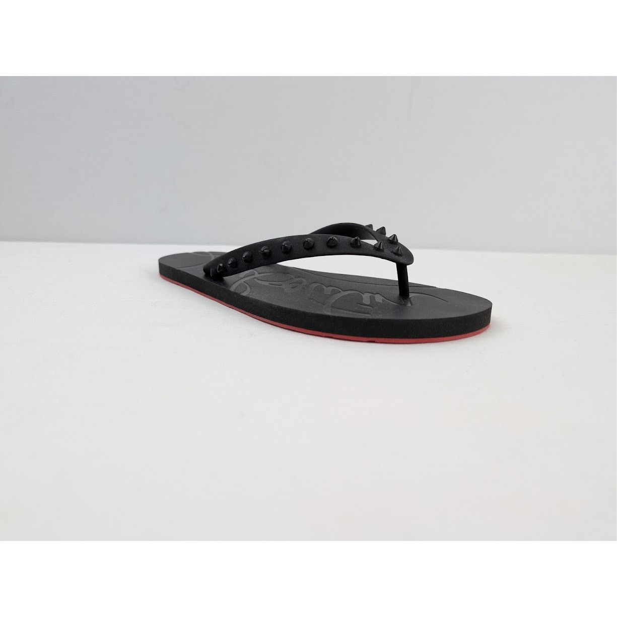 Christian Louboutin o1rshd1 Q:2 / Loubi Flip Flat in Black Size US 10 / EU 43 - 1 Thumbnail