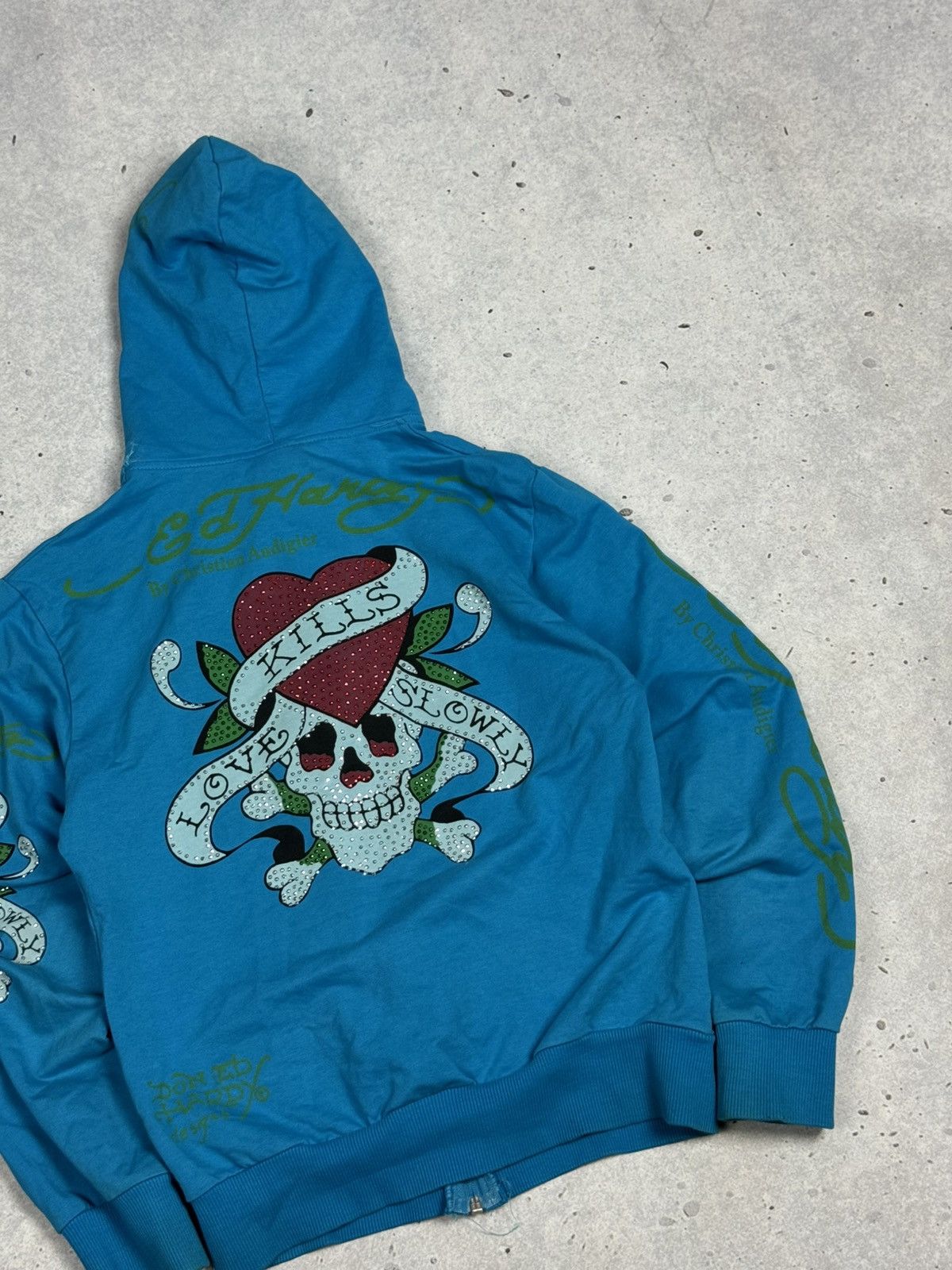 Ed Hardy Ed Hardy Avant Garde Zip Hoodie Skull Y2K If Six Was Nine Size M / US 6-8 / IT 42-44 - 5 Thumbnail