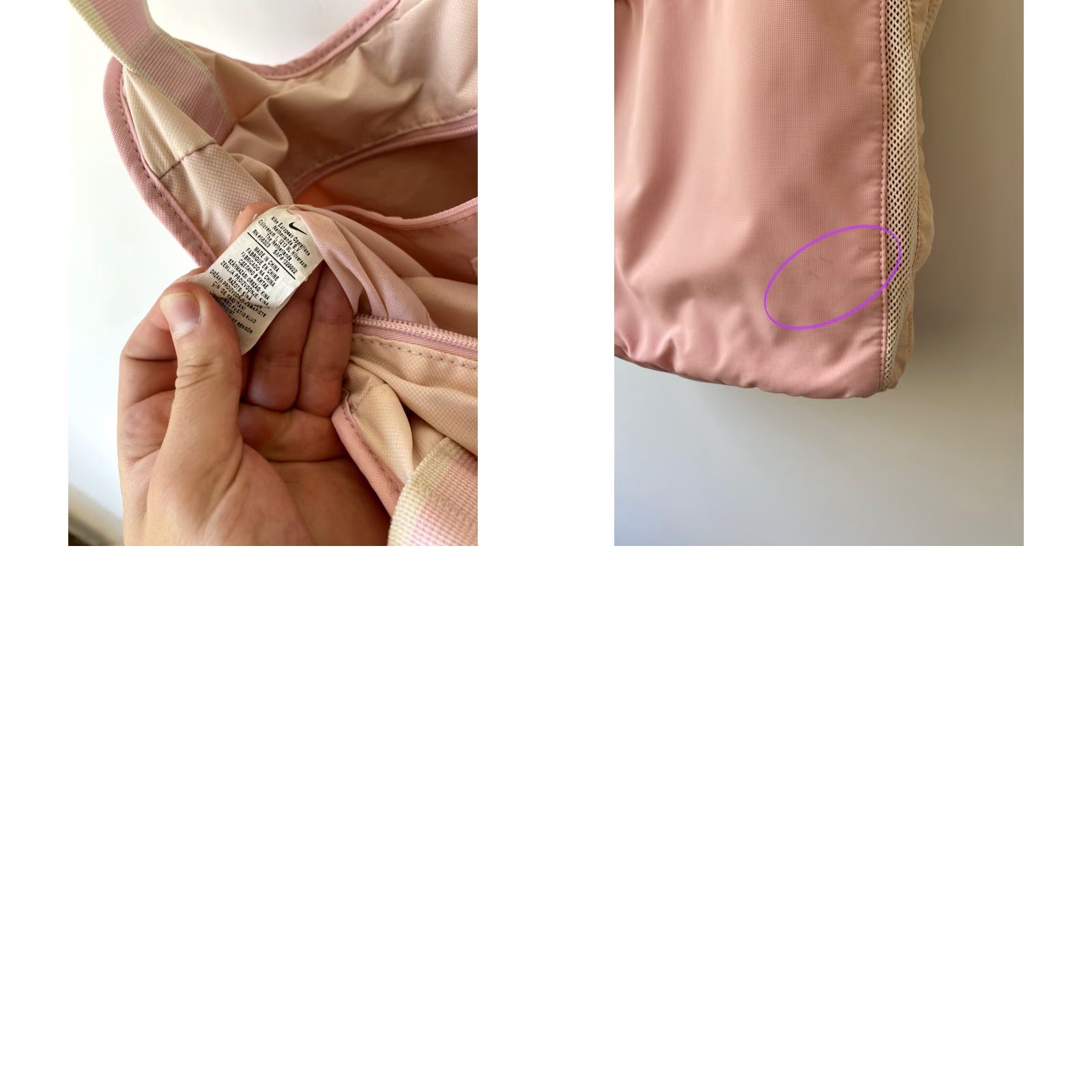 Nike VINTAGE Nike SWOOSH PINK BAG OS Mens Womens 90s Leather Nylon? Size ONE SIZE - 8 Thumbnail