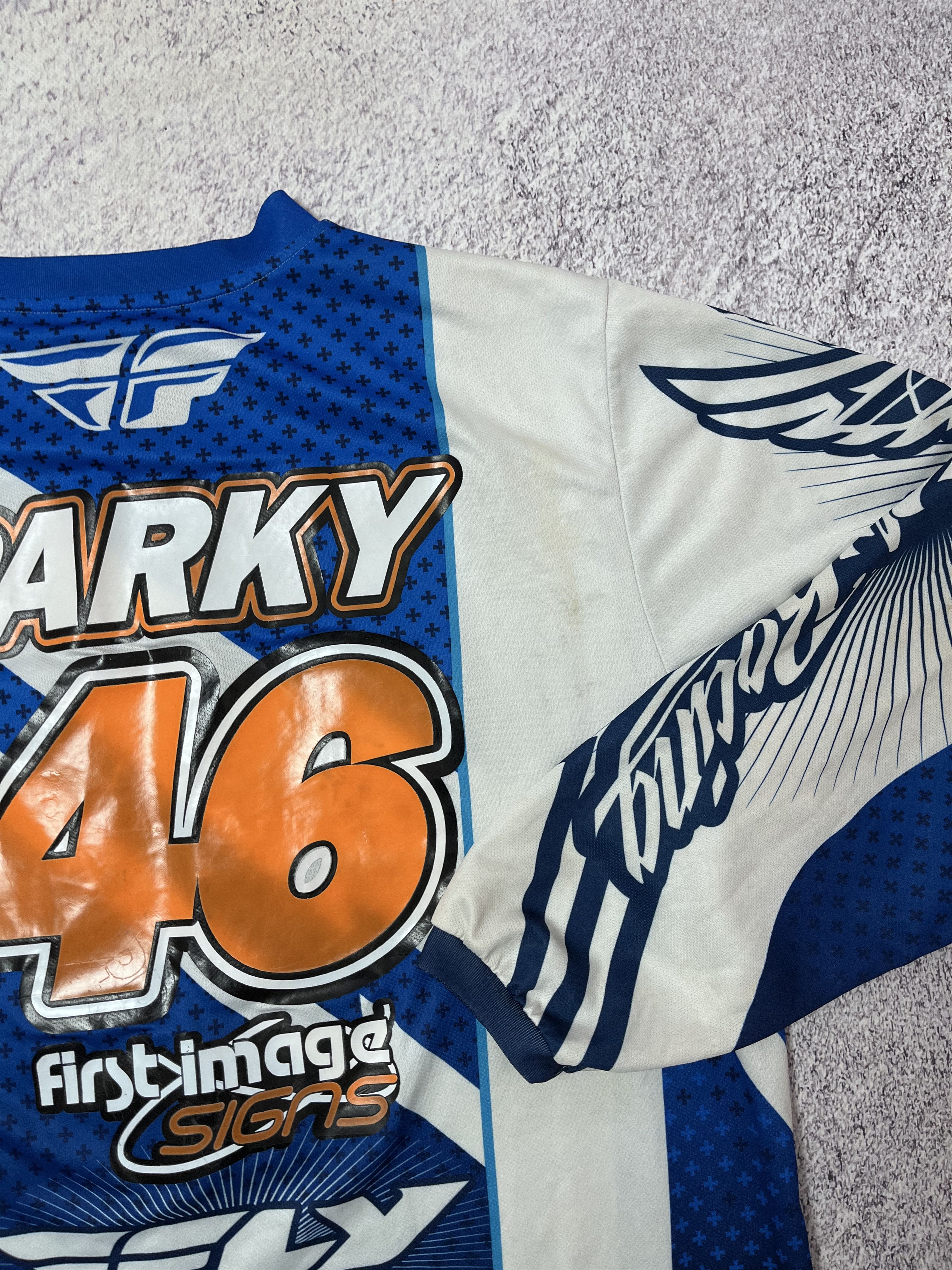 Other Racer motorcycle racing Moto T-shirt jersey size L Parky #46 Size US L / EU 52-54 / 3 - 16 Thumbnail