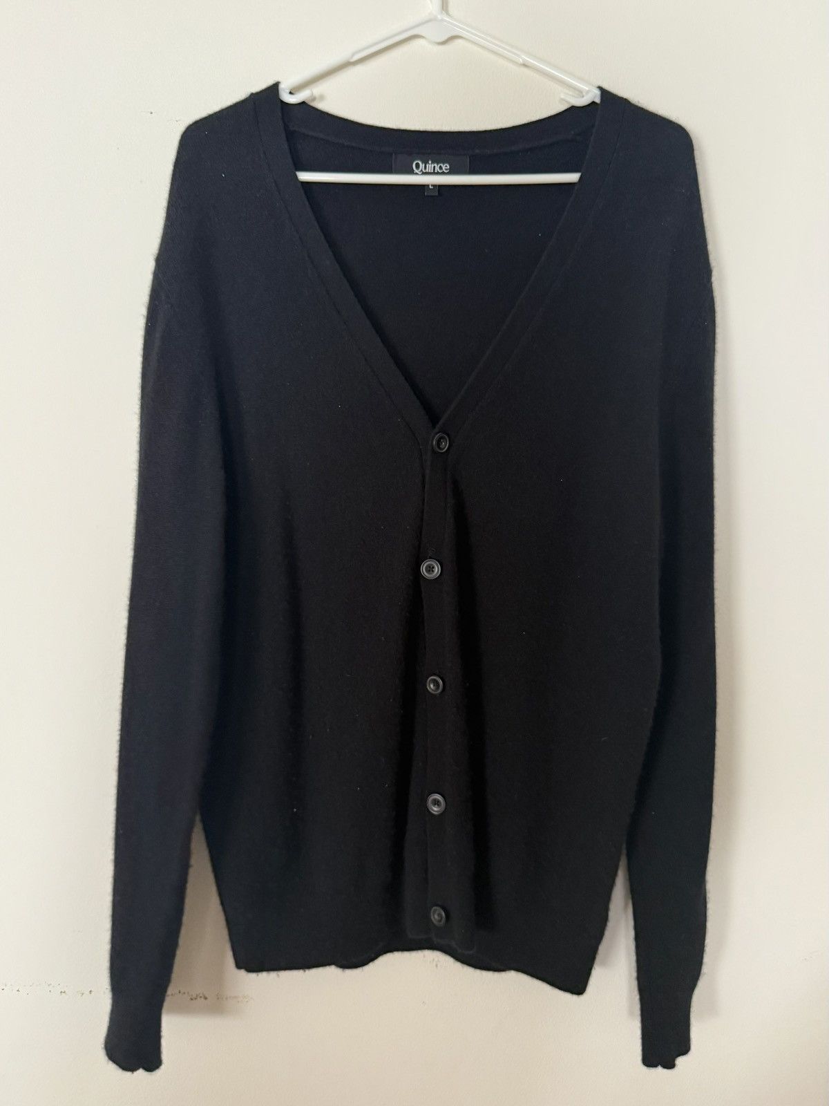 Quince 100% Cashmere Wool Button Up Cardigan Size US L / EU 52-54 / 3 - 1 Thumbnail