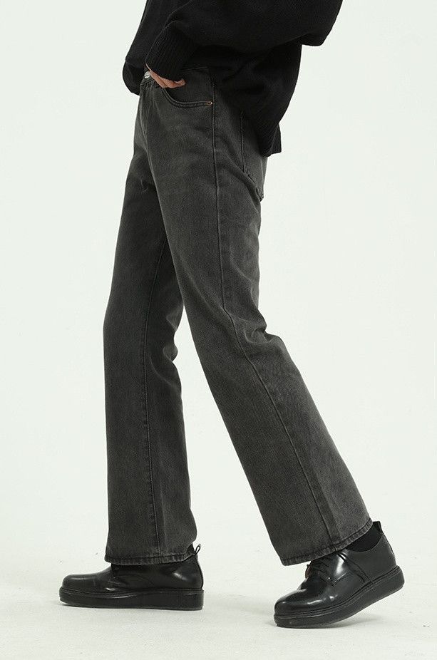 Japanese Brand × Jean Black washed non-stretch bootcut jeans Size US 32 / EU 48 - 4 Thumbnail