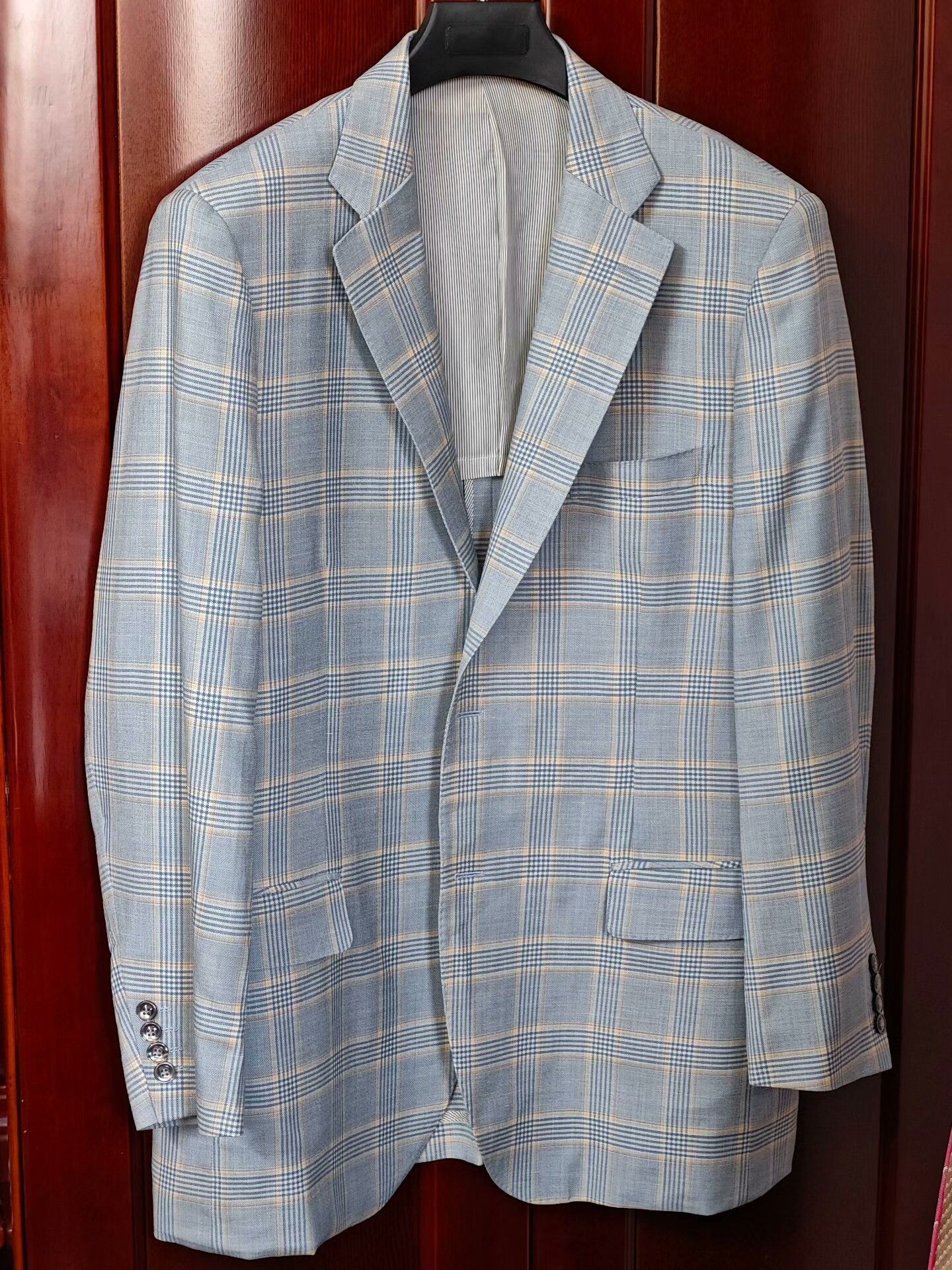 Ermenegildo Zegna Custom Zegna Trofeo Plaid Suit Jacket Size US XL / EU 56 / 4 - 1 Thumbnail