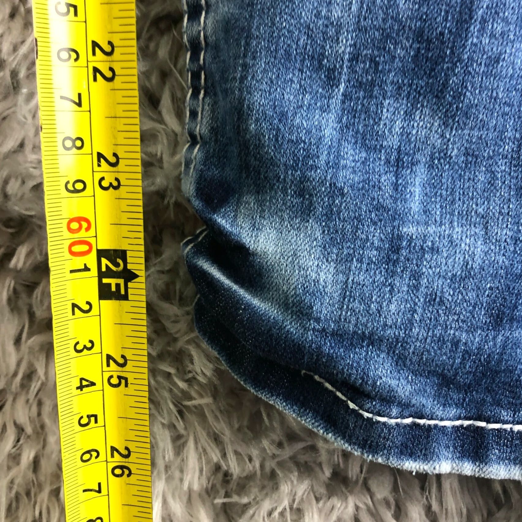 Rhythm Rhythm in Blues Jeans Women's Crop Mid Rise Blue Denim 33x26 Regular Inseam 26in Cotton Size 24" / US 00 / IT 34 - 3 Thumbnail
