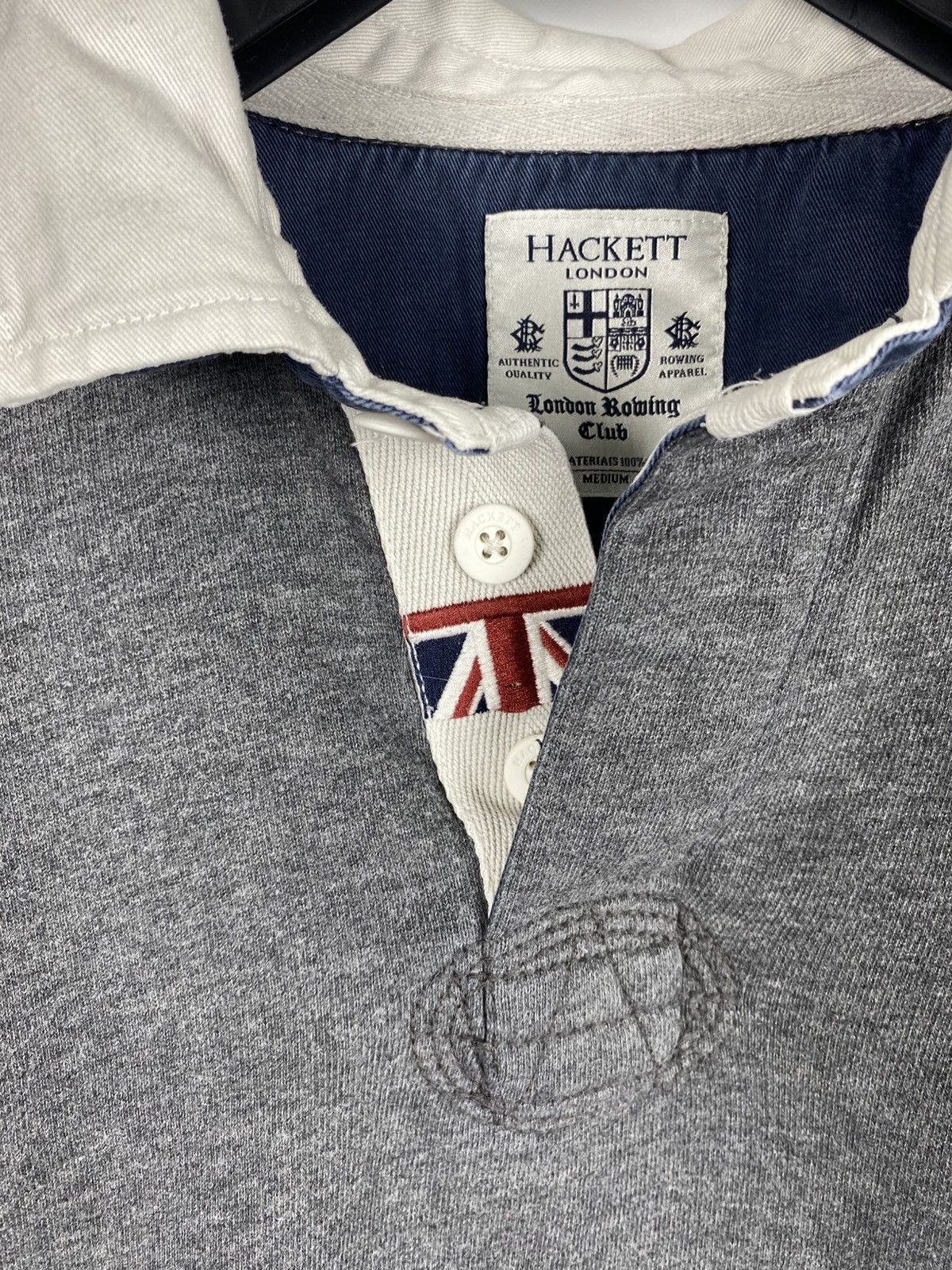 Hackett Hackett Collared Longsleeve Cotton Logos Men size M Size US M / EU 48-50 / 2 - 6 Thumbnail