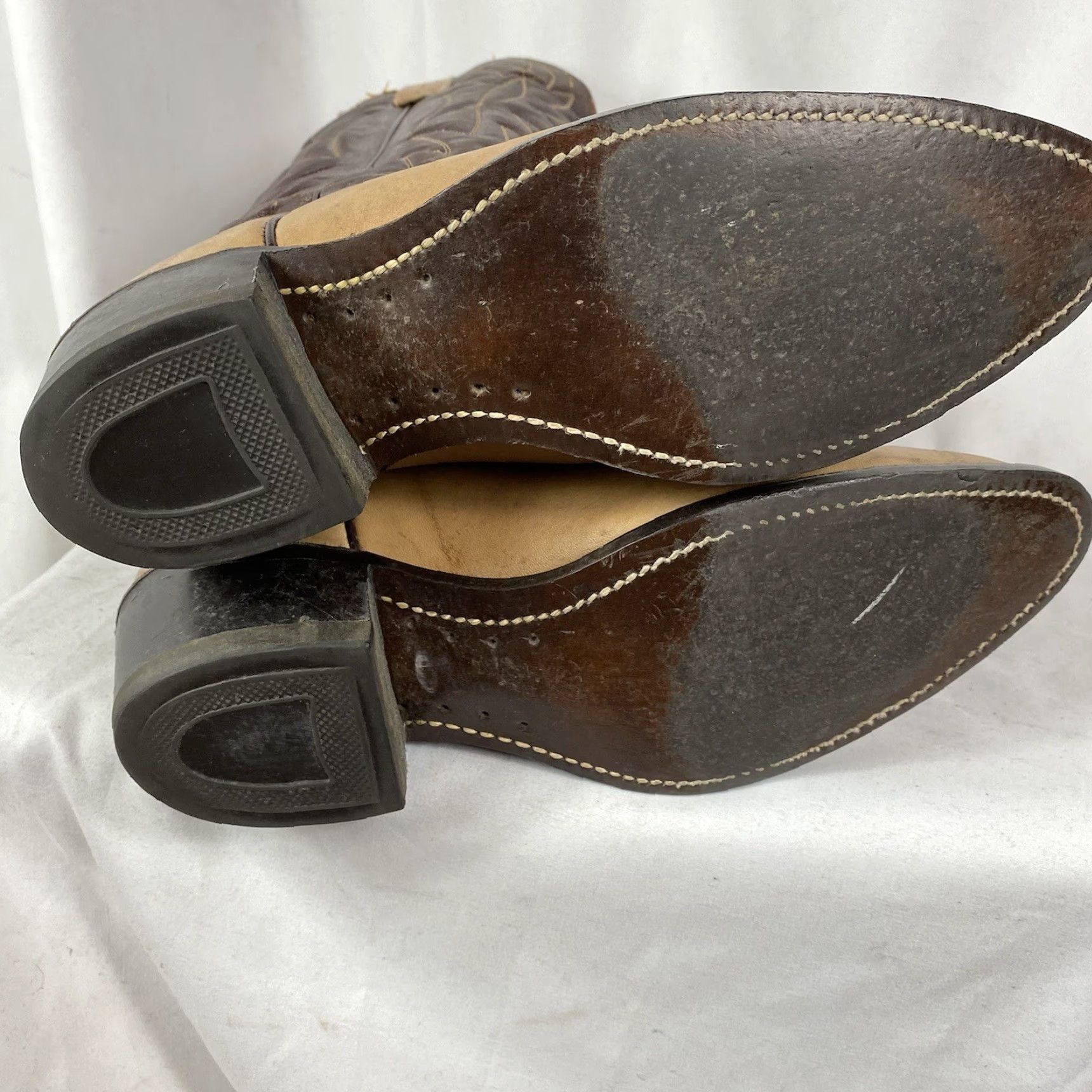 Durango VINTAGE Durango Leather Cowboy Boots Size 8.5 Size US 8.5 / EU 41-42 - 3 Thumbnail