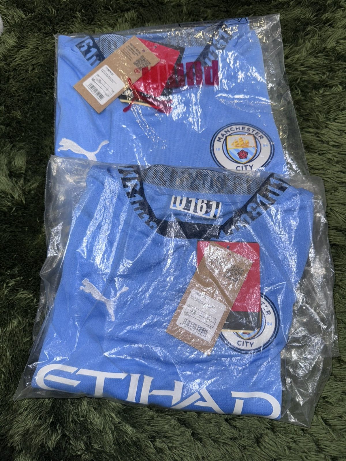 Designer × Puma [L] PUMA JUNIOR MCFC mancity home replica long sleeve jersey Size L / US 10 / IT 46 - 9 Thumbnail