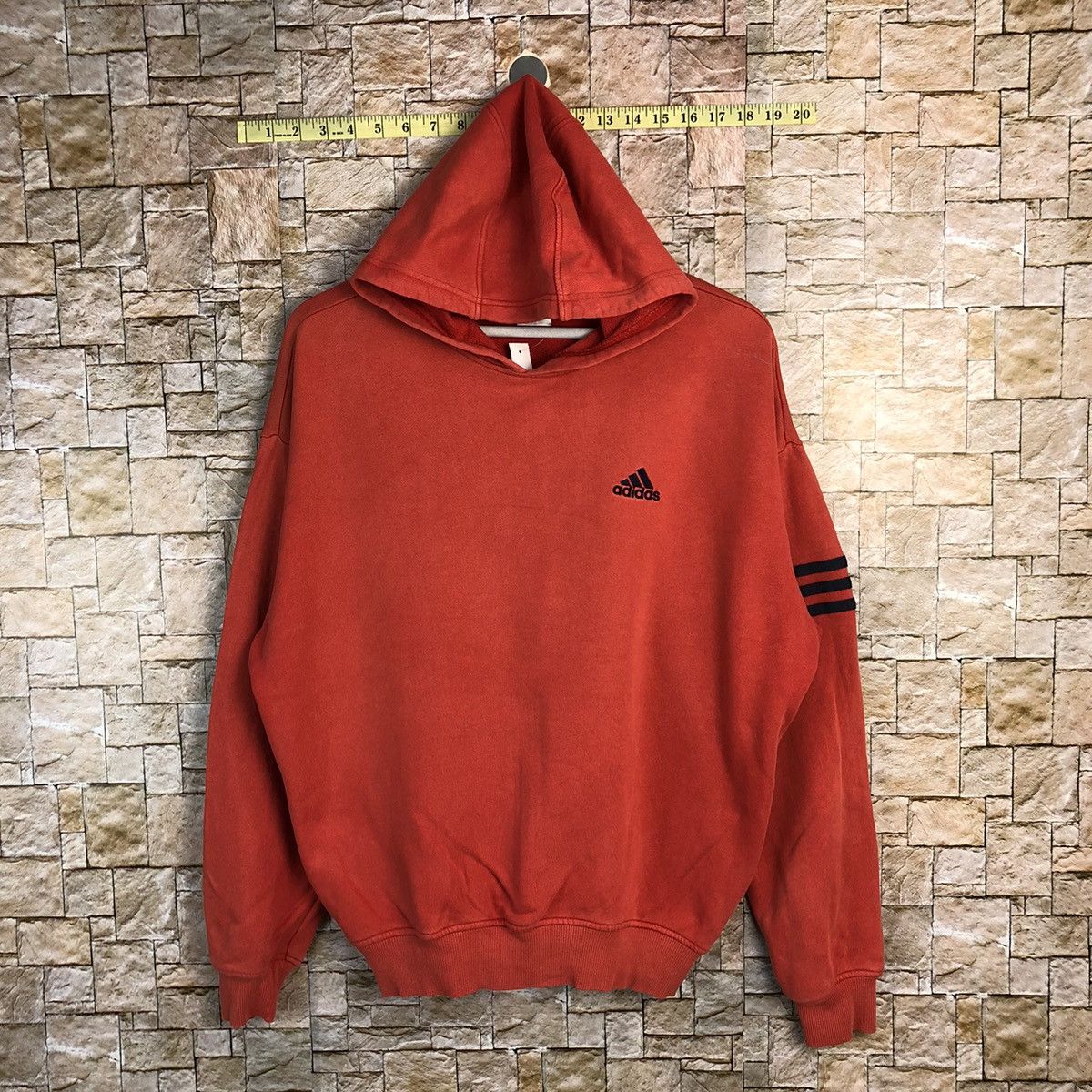 Adidas × Vintage Adidas Red Hoodie sweatshirt #A252 Size US M / EU 48-50 / 2 - 1 Thumbnail