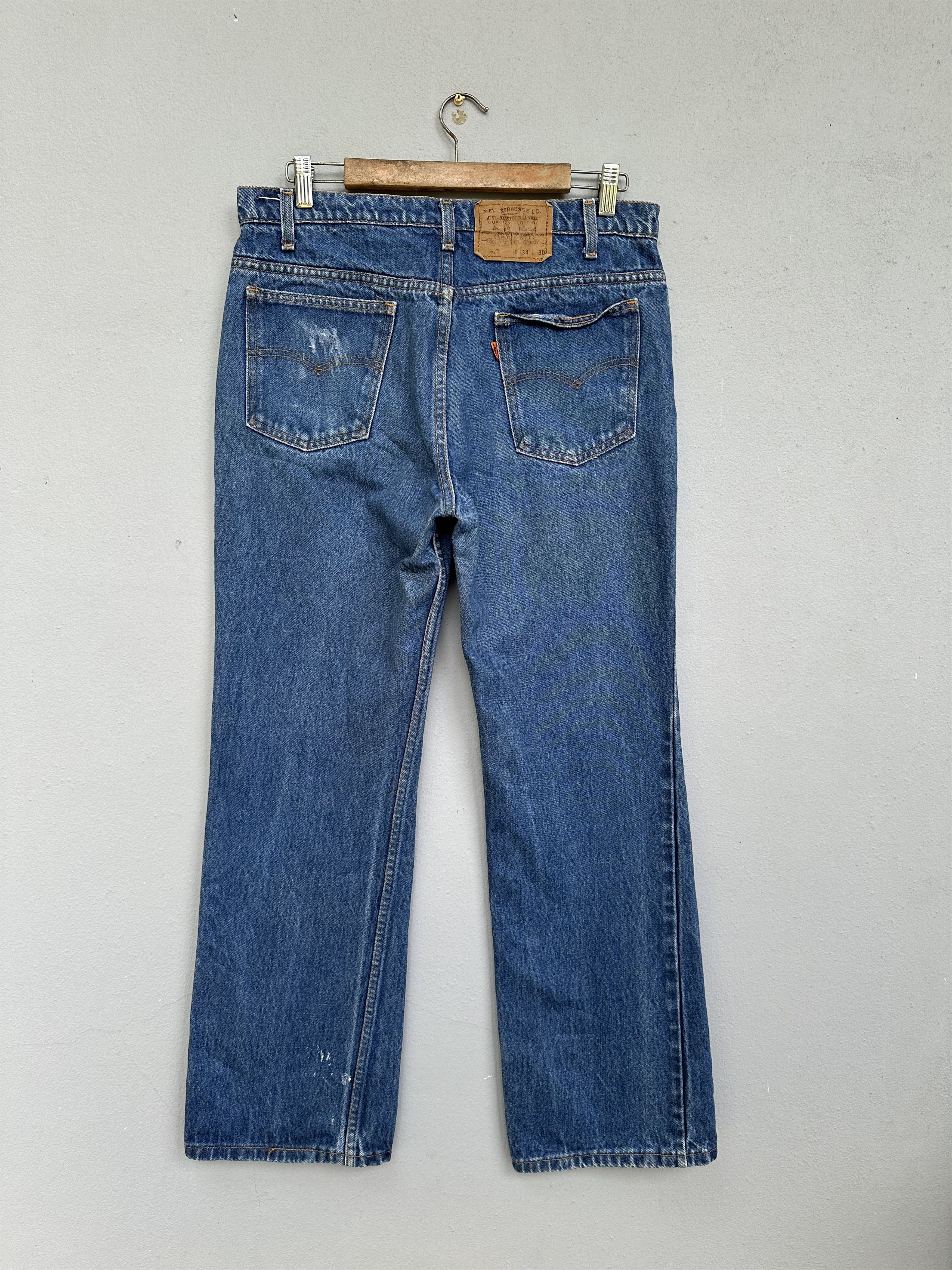 Levi's Rare!! Vintage Levis 517 Scovill Zip Bootcut Flare Jeans Size US 34 / EU 50 - 11 Thumbnail