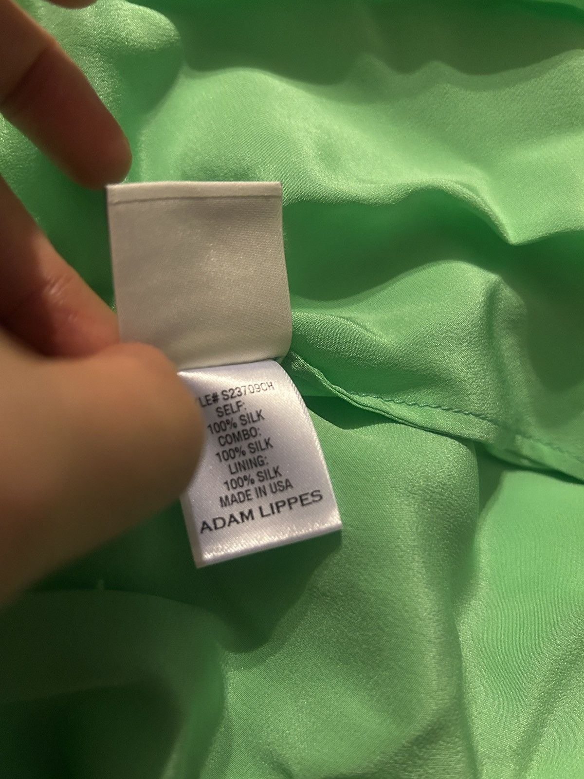 Adam Lippes ADAM LIPPES Pleated silk-chiffon maxi Dress Mint MSRP $4890 Size XS / US 0-2 / IT 36-38 - 8 Thumbnail