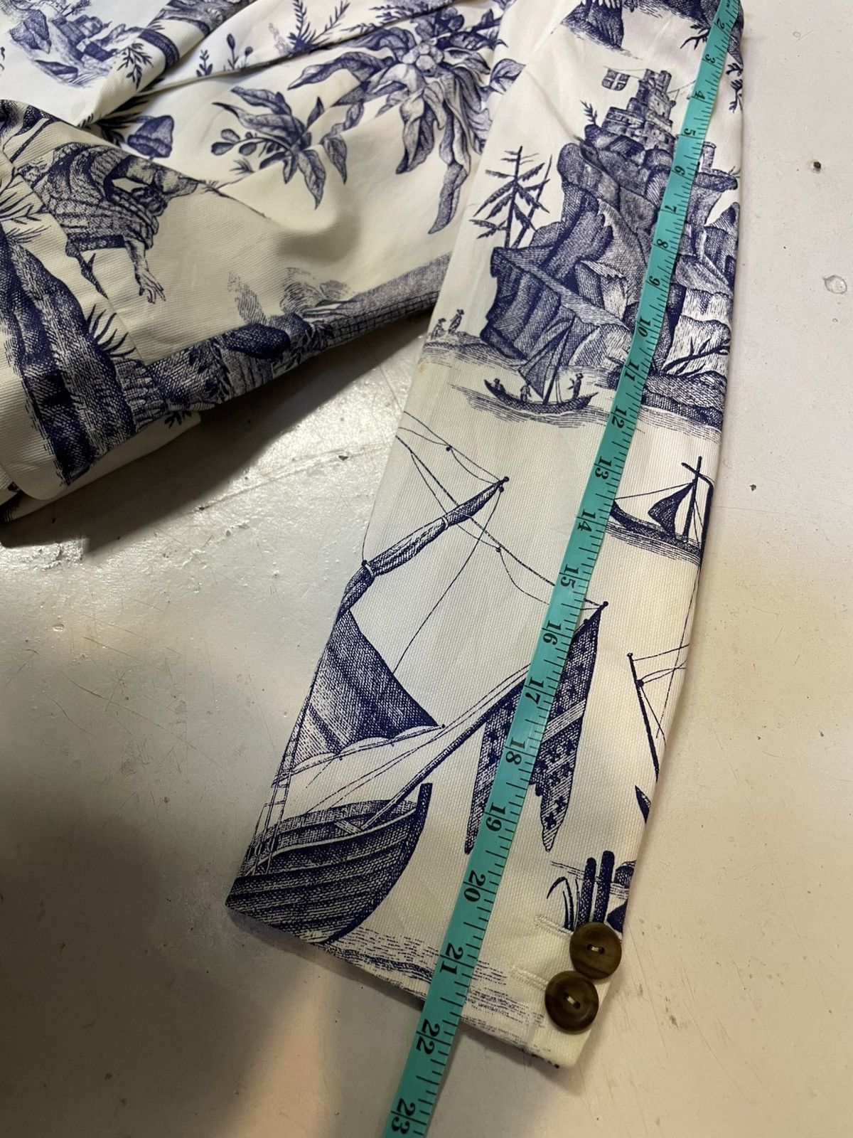 Valentino × Vintage Valentino Oliver Full Print Blazer Size S / US 4 / IT 40 - 12 Thumbnail