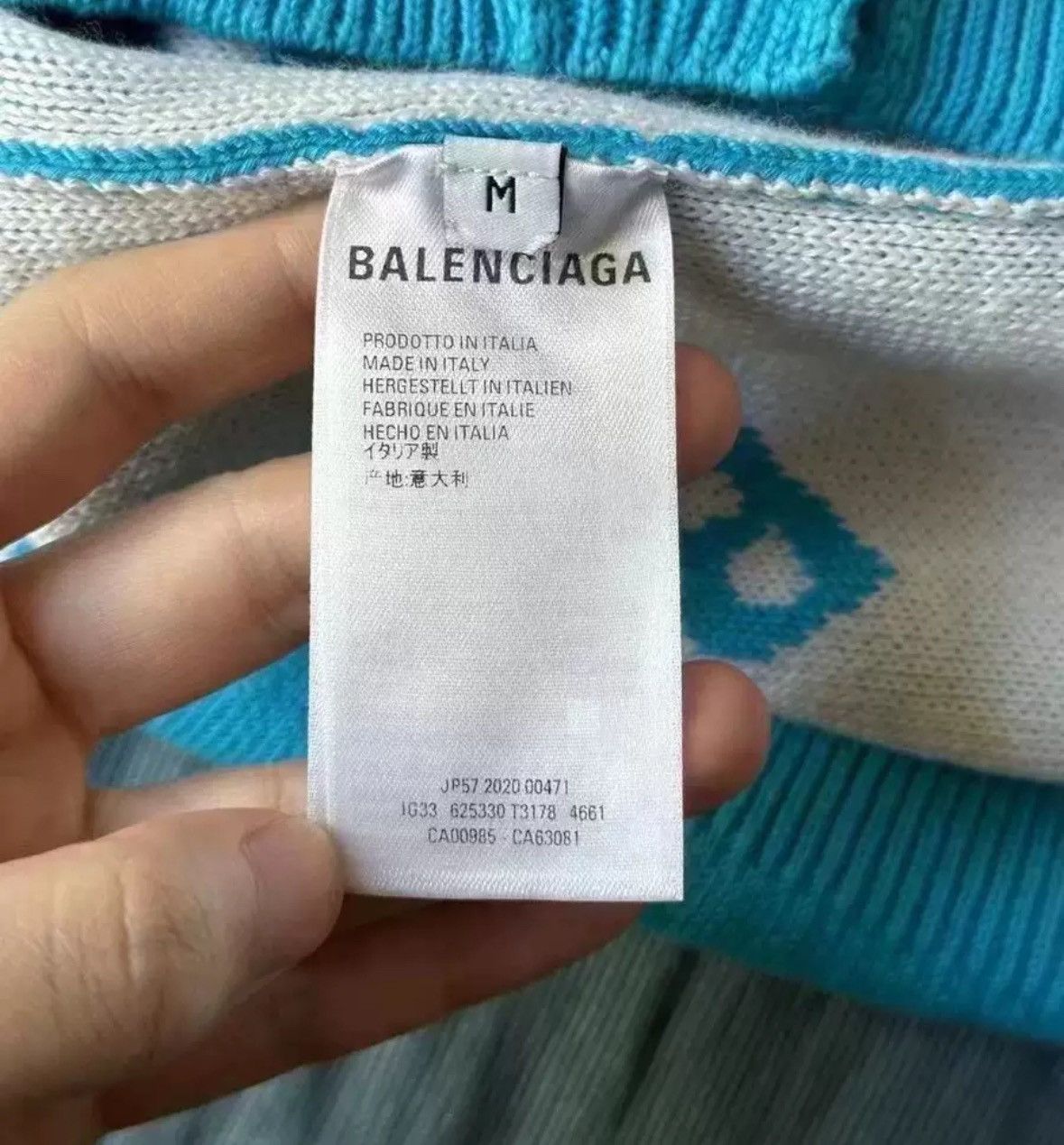 Balenciaga Balenciaga sky blue barrage cardigan shirt2412-Nextarrow Size US M / EU 48-50 / 2 - 7 Thumbnail