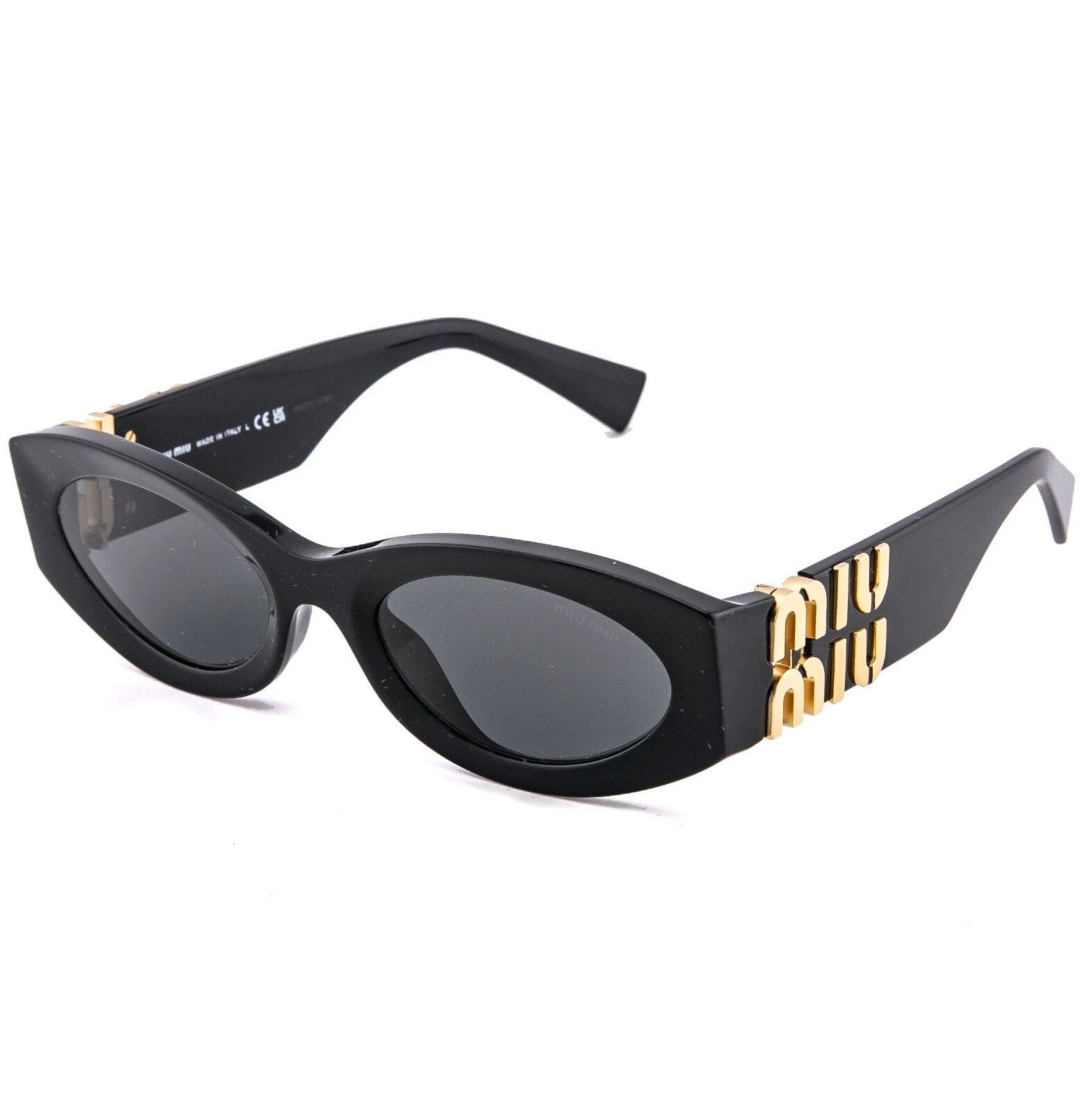 Miu Miu MIU MIU GLIMPSE LOGO MU11WS Black Logo Geometric Luxury 11W Size ONE SIZE - 5 Thumbnail
