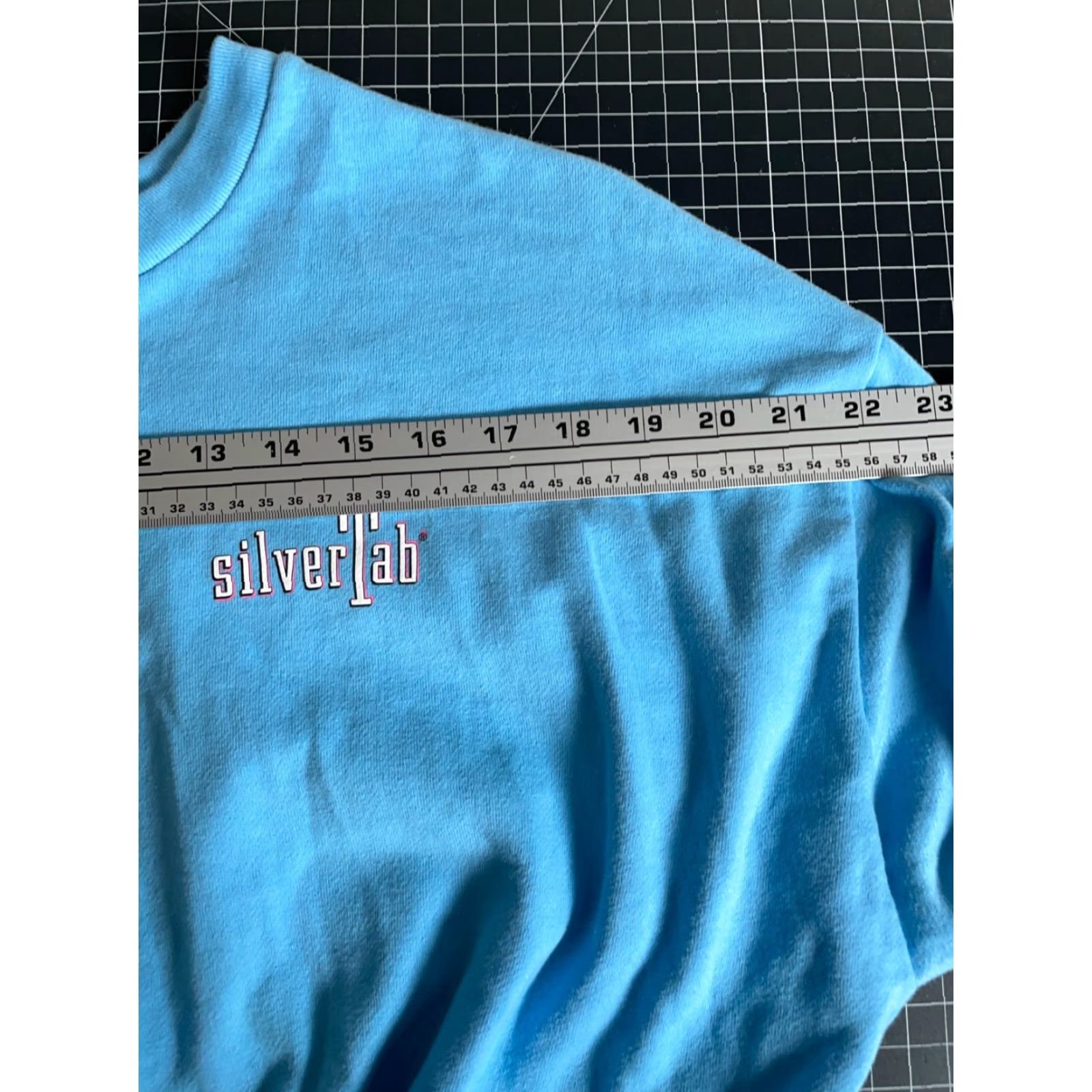 Levi's Levi's SilverTab Cropped Sweatshirt Women's Medium Blue Graphic 90s Retro Size M / US 6-8 / IT 42-44 - 7 Thumbnail