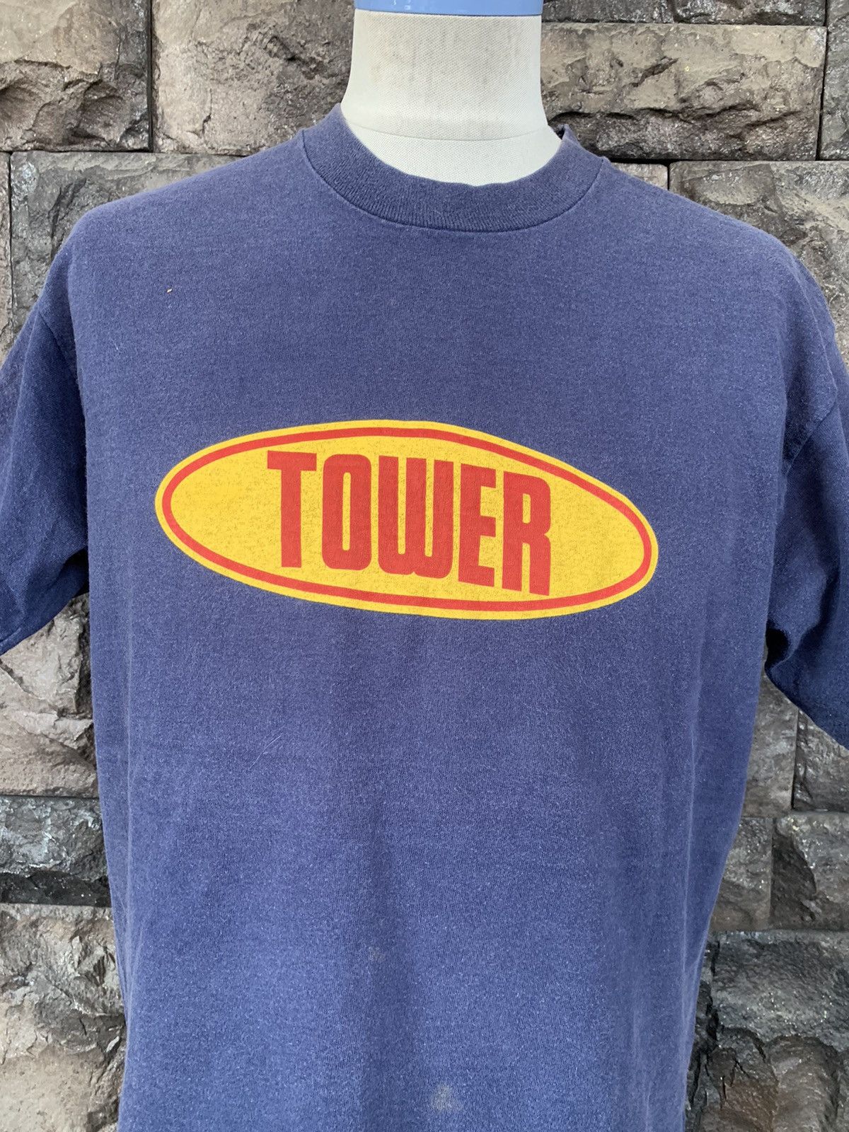 Band Tees × Vintage Vintage 90s Tower Records T Shirt Size US L / EU 52-54 / 3 - 2 Thumbnail