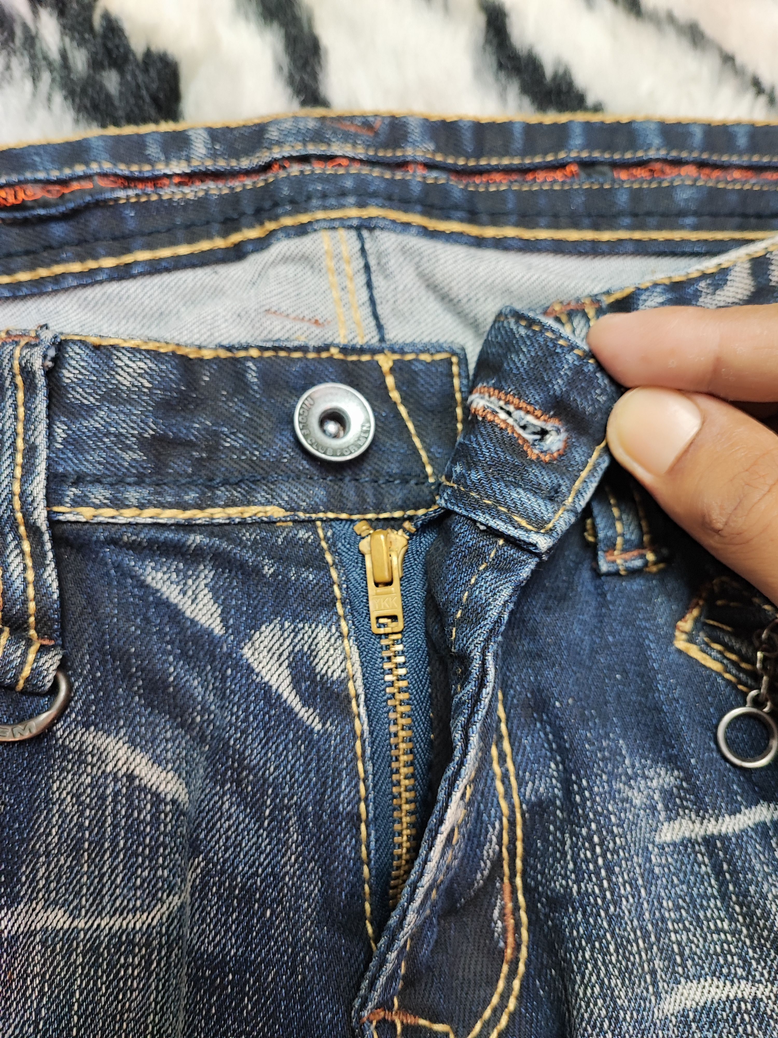 If Six Was Nine Nicole Club Distress Jeans Size US 30 / EU 46 - 9 Thumbnail