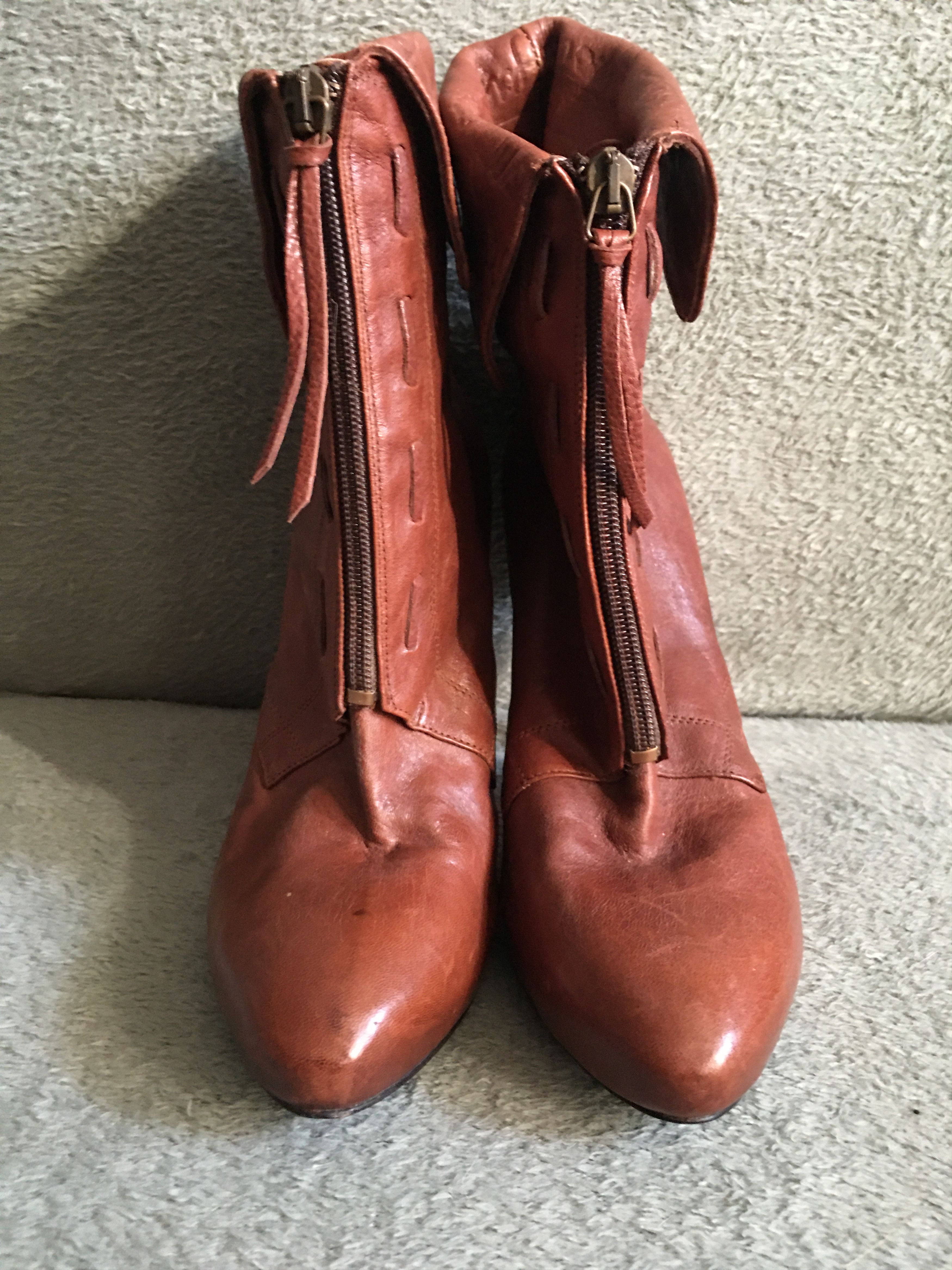 Just Cavalli Just Cavalli Leather Ankle Boots Logo Embossing EU 40 Size US 10 / IT 40 - 10 Thumbnail