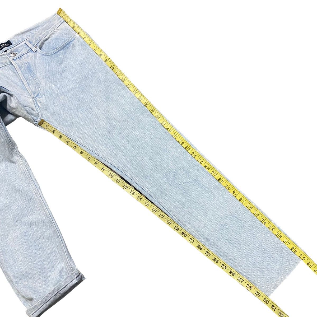 A.P.C. A.P.C Petit New Standard Light Blue Stonewash Jeans Size US 31 - 18 Thumbnail