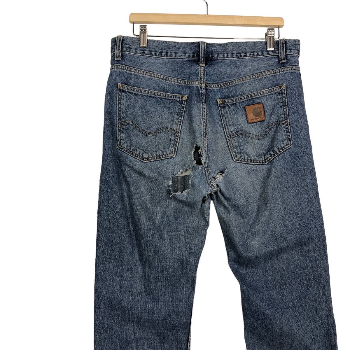 Carhartt 🔥True Vintage Distressed Denim Jeans Workers Carhartt WIP Size US 35 - 9 Thumbnail