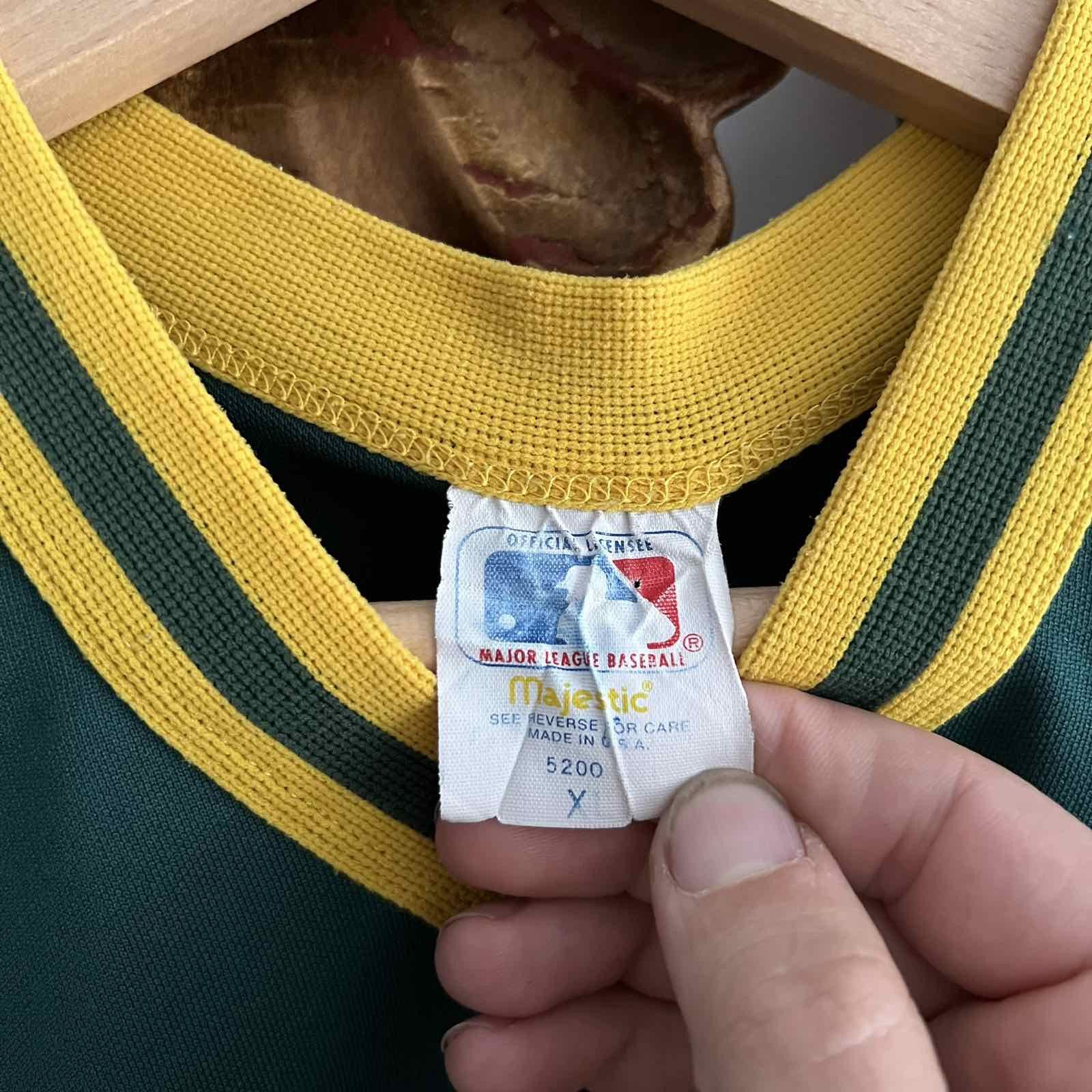 MLB × Majestic × Vintage Vintage Rawlings Oakland A’s Baseball Jersey Size XL 80s Size US XL / EU 56 / 4 - 5 Thumbnail