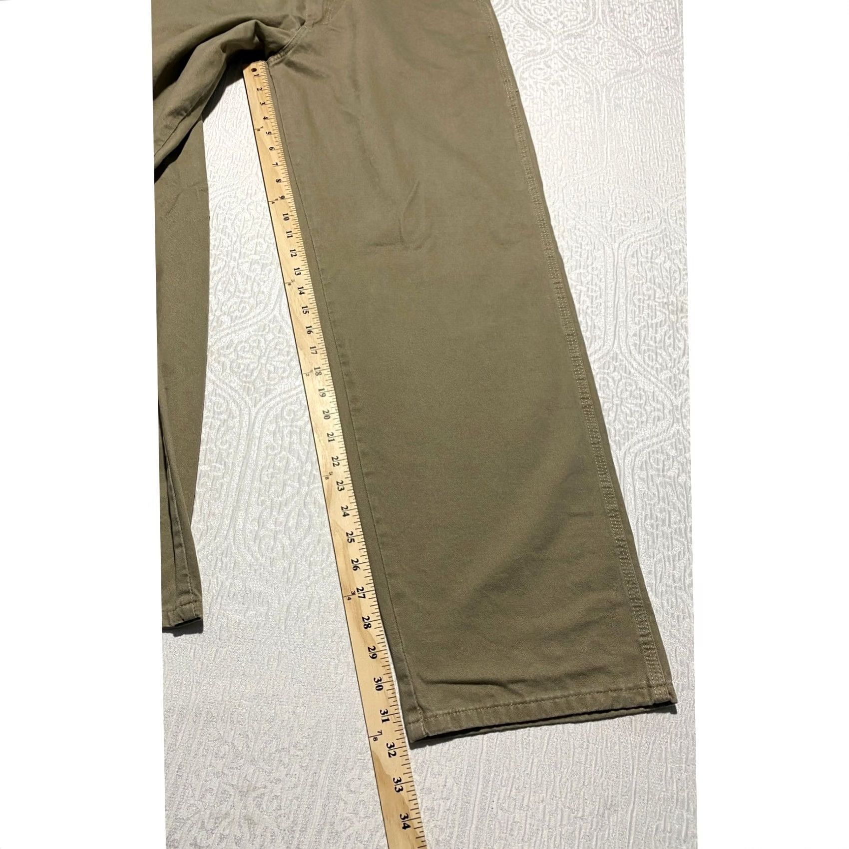 Wrangler Wrangler Carpenter Pants 32x32 Khaki Tan 100% Cotton Relaxed Straight Workwear 90s 5-Pocket Mens Regular Beige Size US 32 / EU 48 - 5 Thumbnail