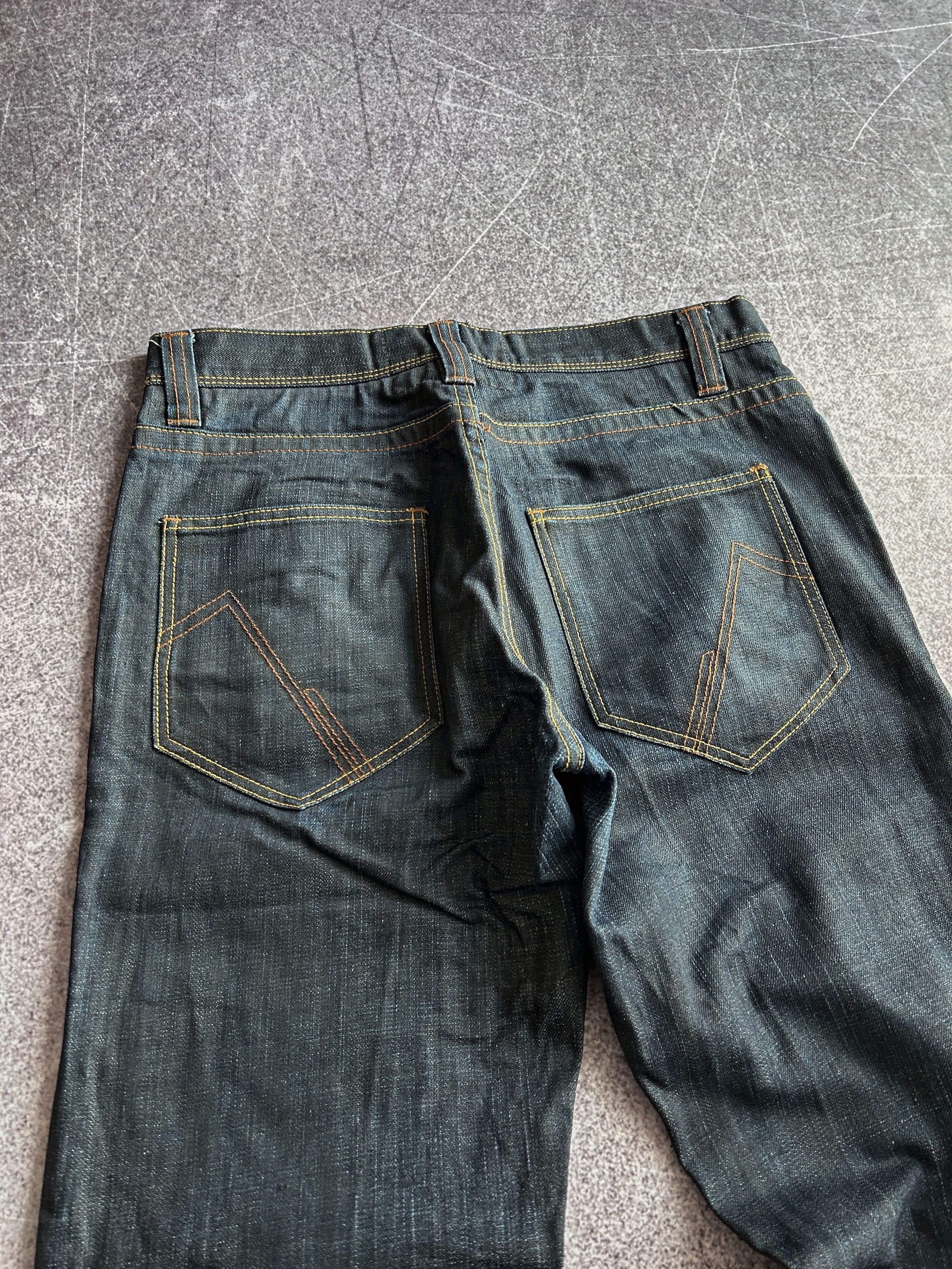 Vintage Y2K Wide Leg Denim Jeans Dark Wash Vintage Streetwear Style Size US 32 / EU 48 - 6 Thumbnail