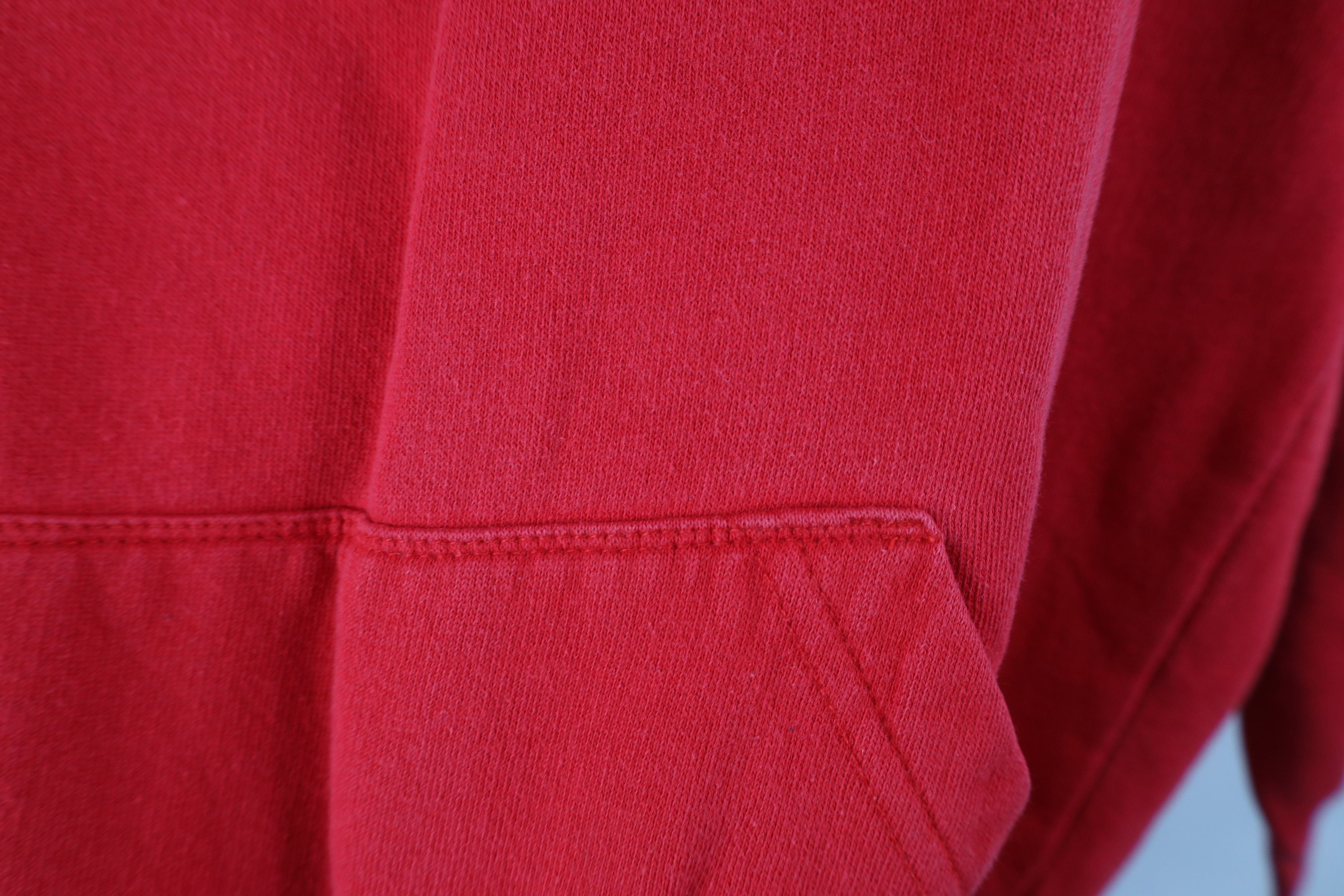 Vintage Vintage 90s Texas Tech University Hoodie Sweatshirt Red Size US L / EU 52-54 / 3 - 8 Thumbnail