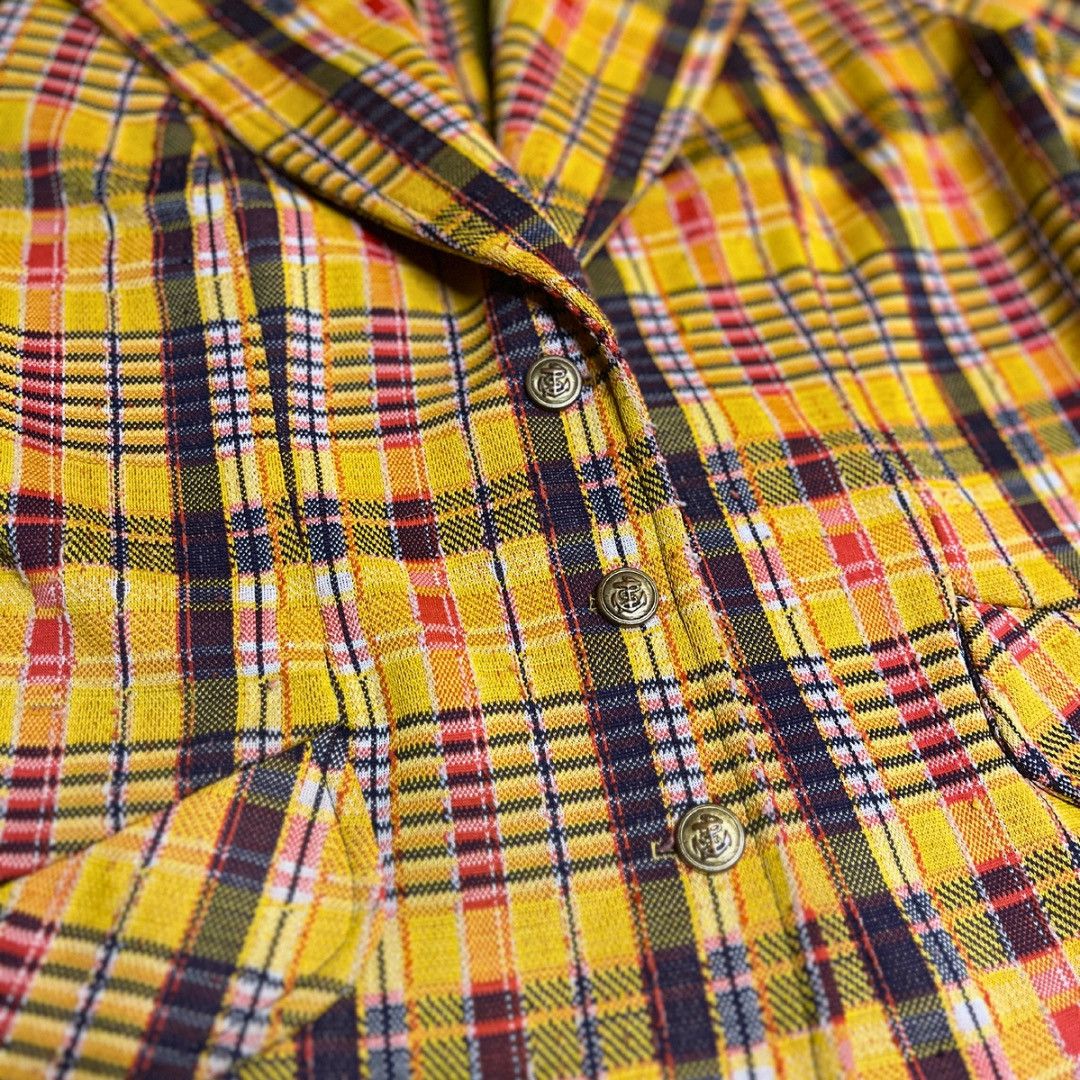 Vintage Rare House of Genius Coutuier Vintage Plaid Blazer Size S / US 4 / IT 40 - 7 Thumbnail