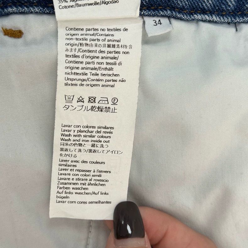Loewe LOEWE Blue washed knee logo jeans Size 42" / US 20 - 6 Thumbnail