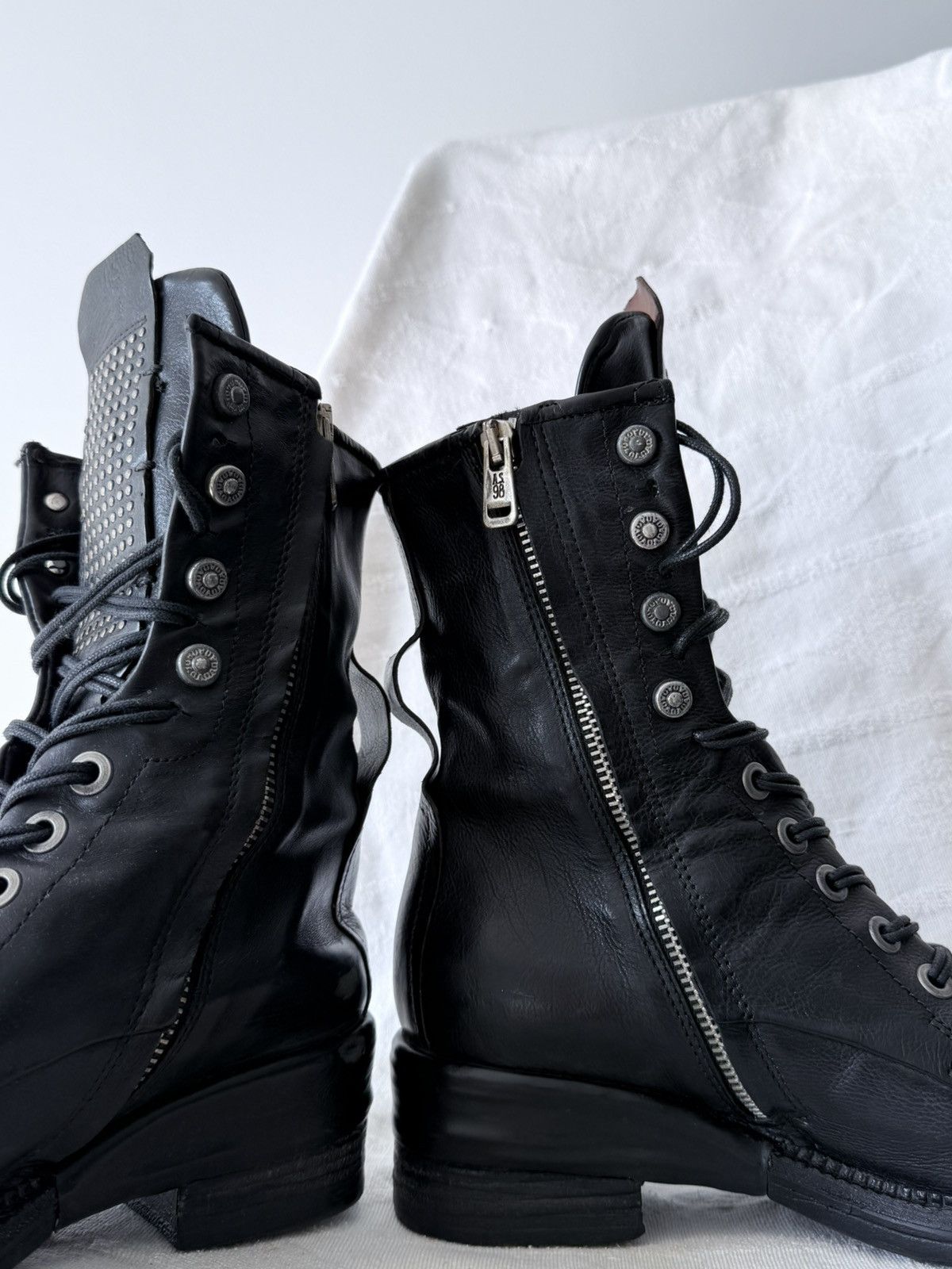 A.S.98 Avant Garde A.S. 98 14th Addiction Style High Leather Boots Size US 6 / EU 39 - 7 Thumbnail