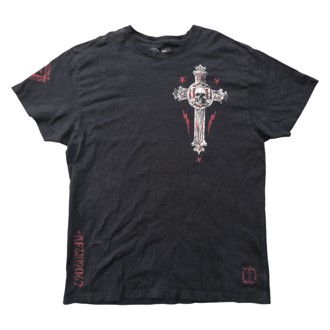 Affliction Y2K Affiliction Skull & Cross Tee Size US XL / EU 56 / 4 - 2 Thumbnail